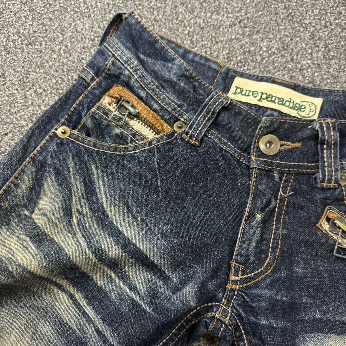 Le Grande Bleu (L.G.B.) Flared Whisker Pure Paradise Distressed Jeans Y2k Archive Size US 28 / EU 44 - 11 Thumbnail