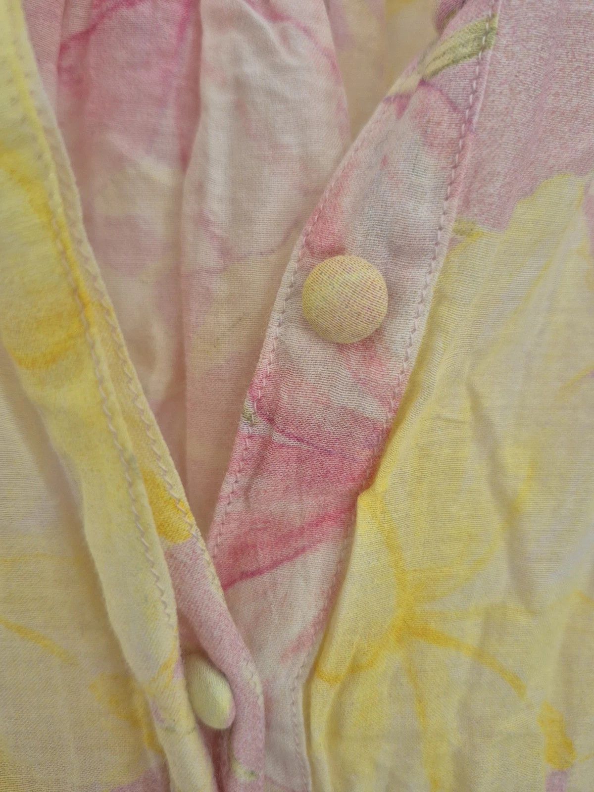 LoveShackFancy LoveShackFancy Blouse Floral Long Balloon Sleeve Button Up Size XS / US 0-2 / IT 36-38 - 9 Thumbnail