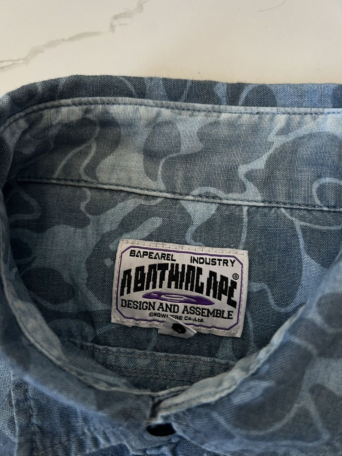 Bape BAPE BAPEAREL INDUSTRY RARE CAMO LONGSLEEVE SHIRT Size US M / EU 48-50 / 2 - 8 Thumbnail
