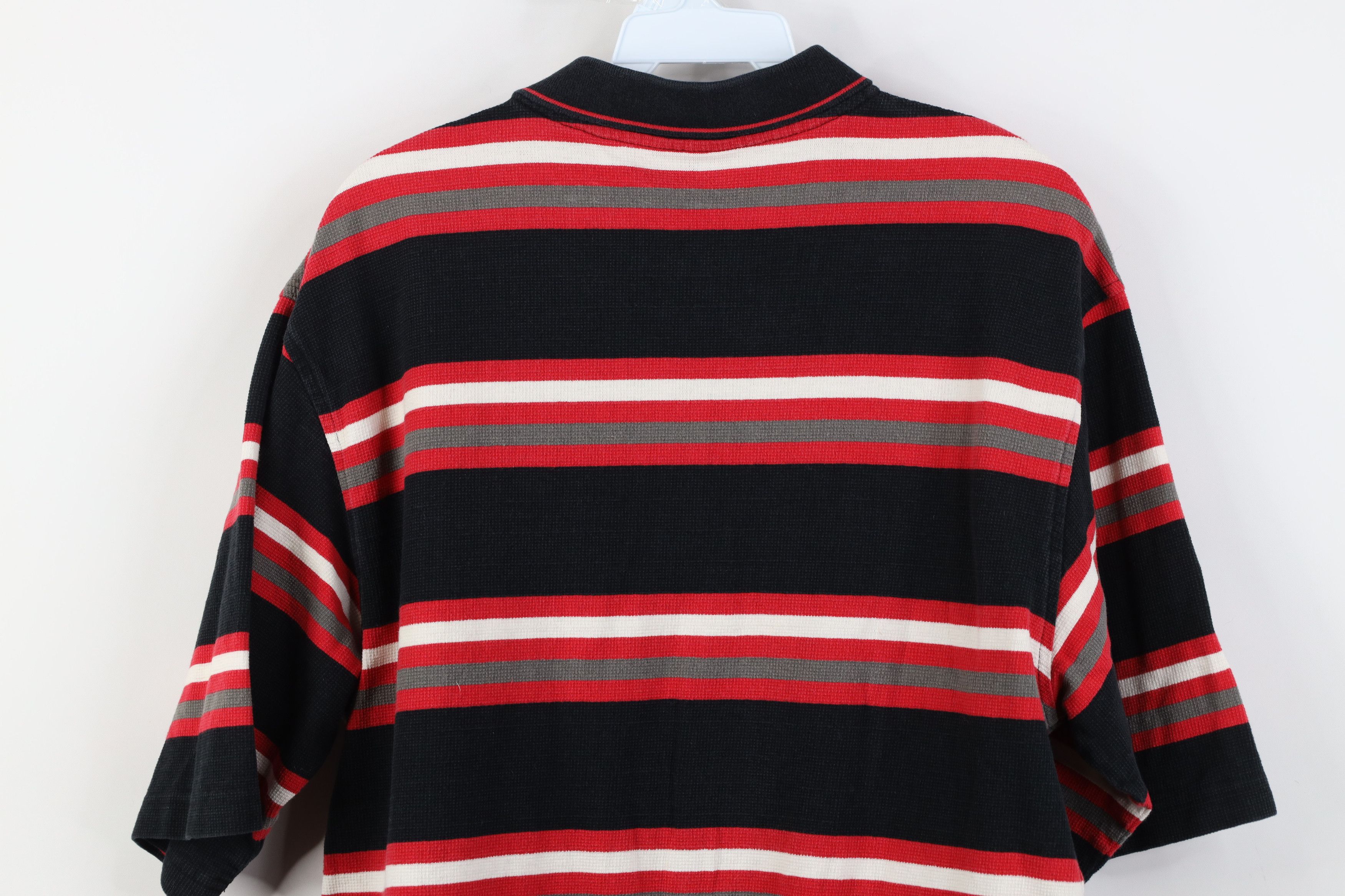 Southpole Vintage 90s Y2K Southpole Thermal Waffle Knit Golf Polo Size US L / EU 52-54 / 3 - 12 Thumbnail