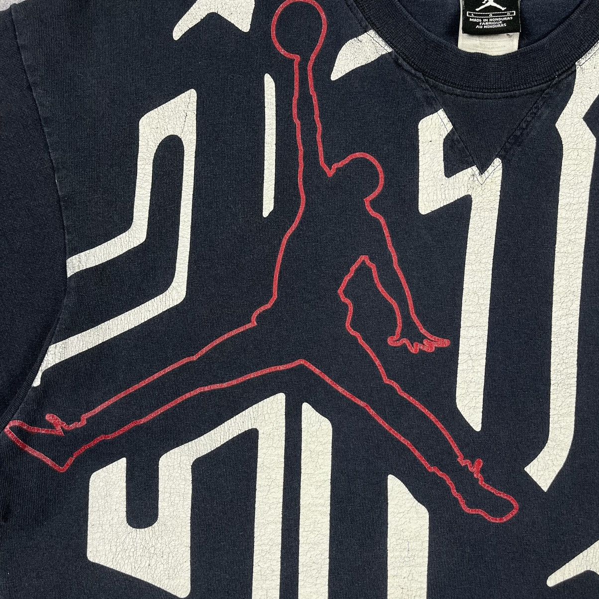 Jordan Brand Vintage Jordan All Over Print reflective rare tee 90’s Size US L / EU 52-54 / 3 - 9 Thumbnail