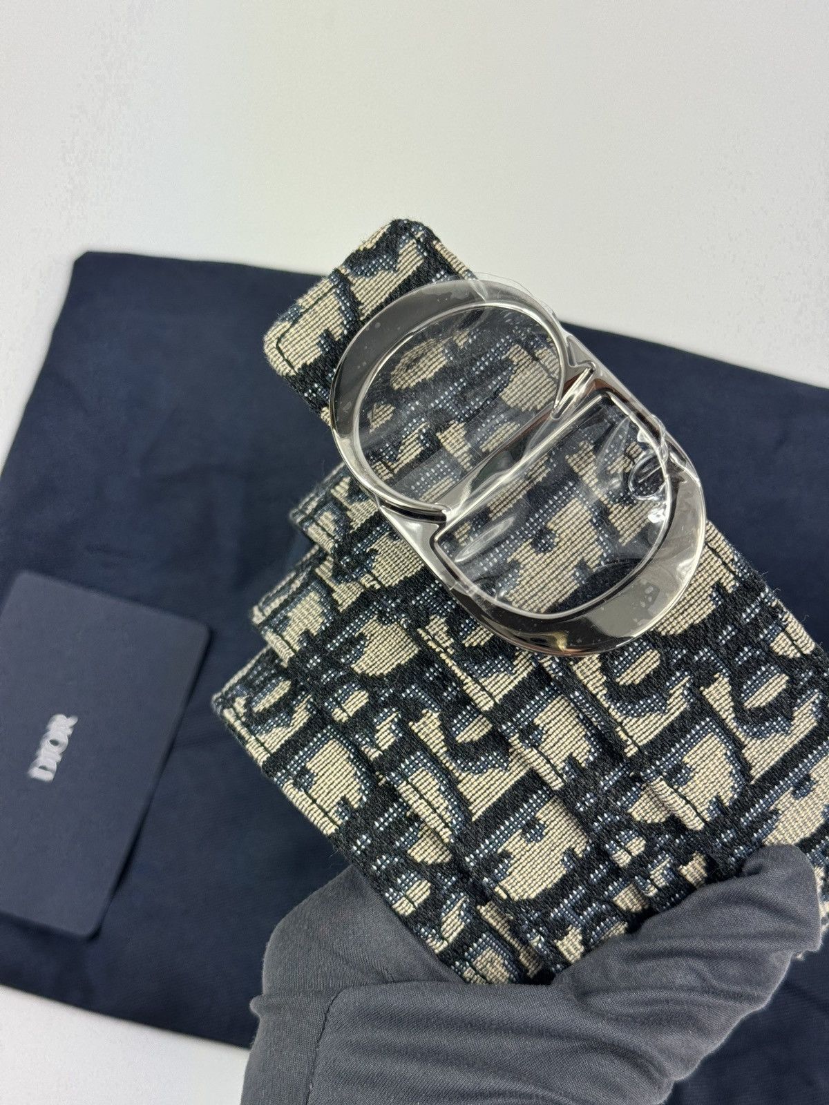 Dior CD BUCKLE OBLIQUE PRINT BELT 100 Size 34 - 2 Thumbnail