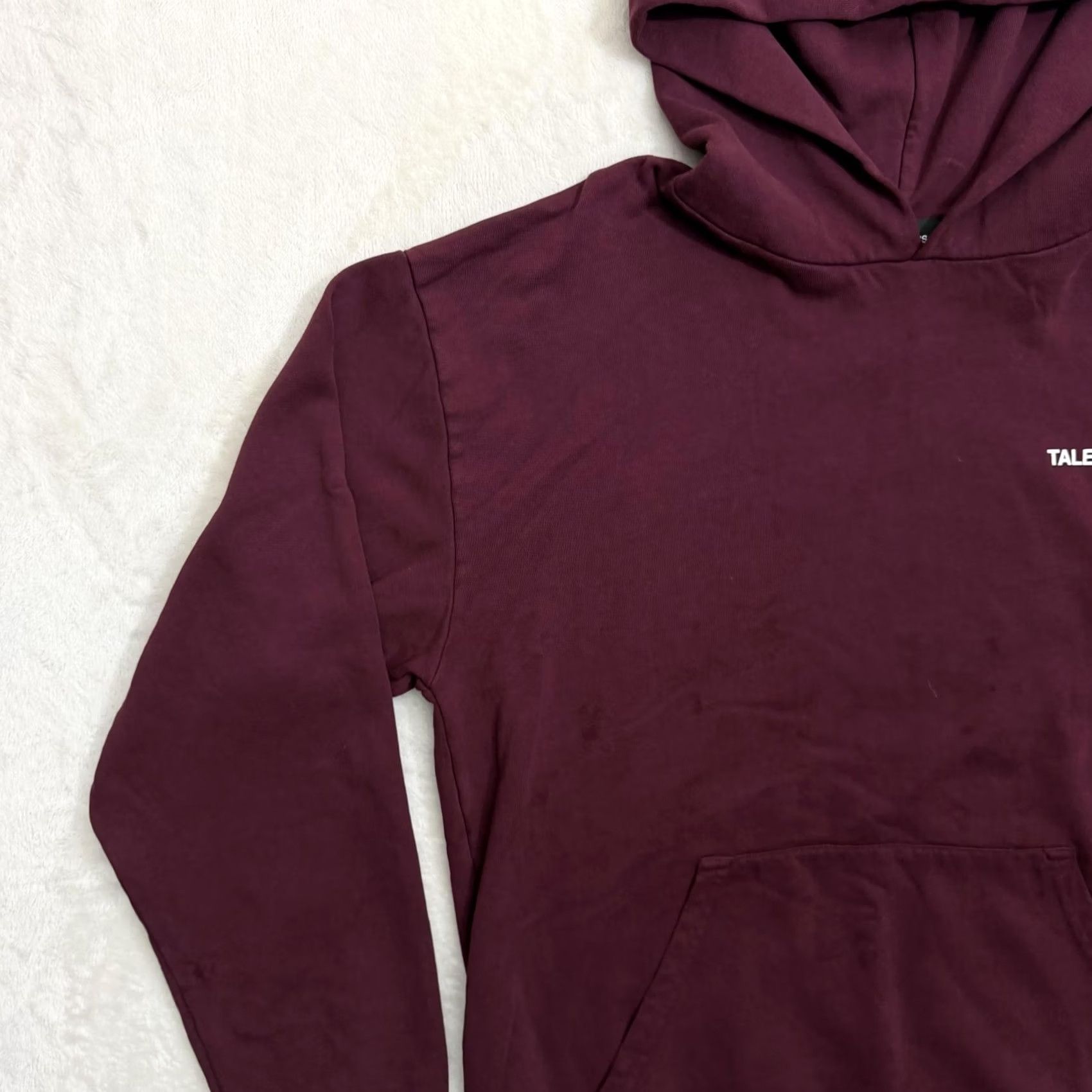 Talentless Talentless Hoodie Mens L Burgundy Fleece Pullover Logo Pockets Crew Neck Long Sleeve Winter Size US L / EU 52-54 / 3 - 5 Thumbnail