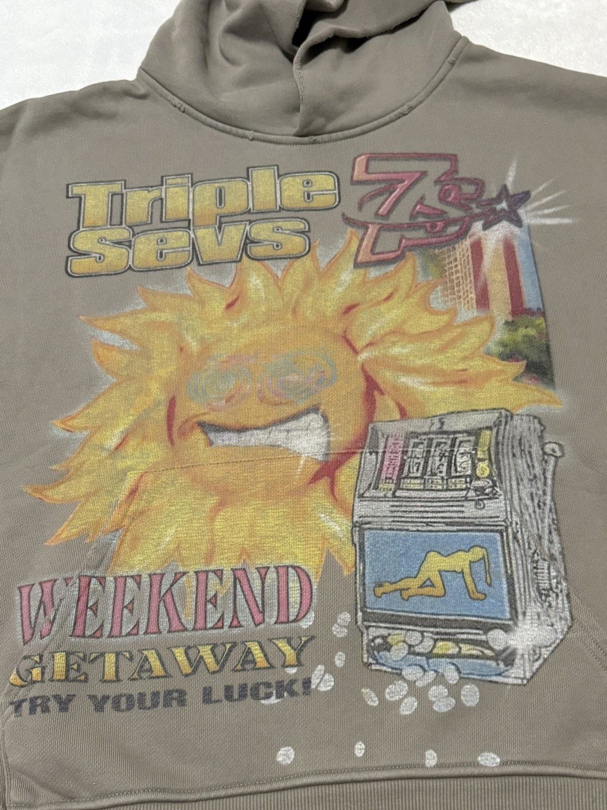 TRIPLE SEVENS Triple Sevens 777 Weekend Getaway Hoodie Taupe Sand Medium Size US M / EU 48-50 / 2 - 5 Thumbnail