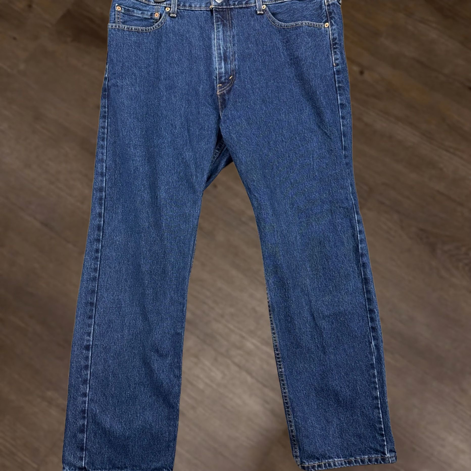 Levi's Levis 505 Jeans Straight Leg Mens 40X30 Blue Red Tab 5 Pockets Denim Outdoor Shirt Size US 40 / EU 56 - 1 Thumbnail