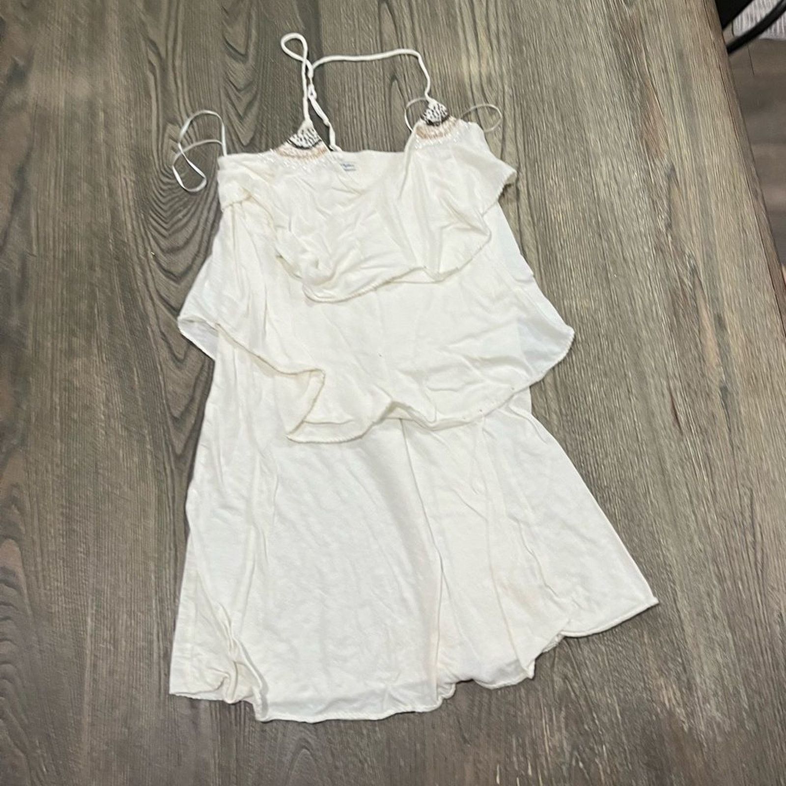American Eagle Outfitters American Eagle Outfitter Dress Beaded Spaghetti Strap Size M / US 6-8 / IT 42-44 - 1 Thumbnail