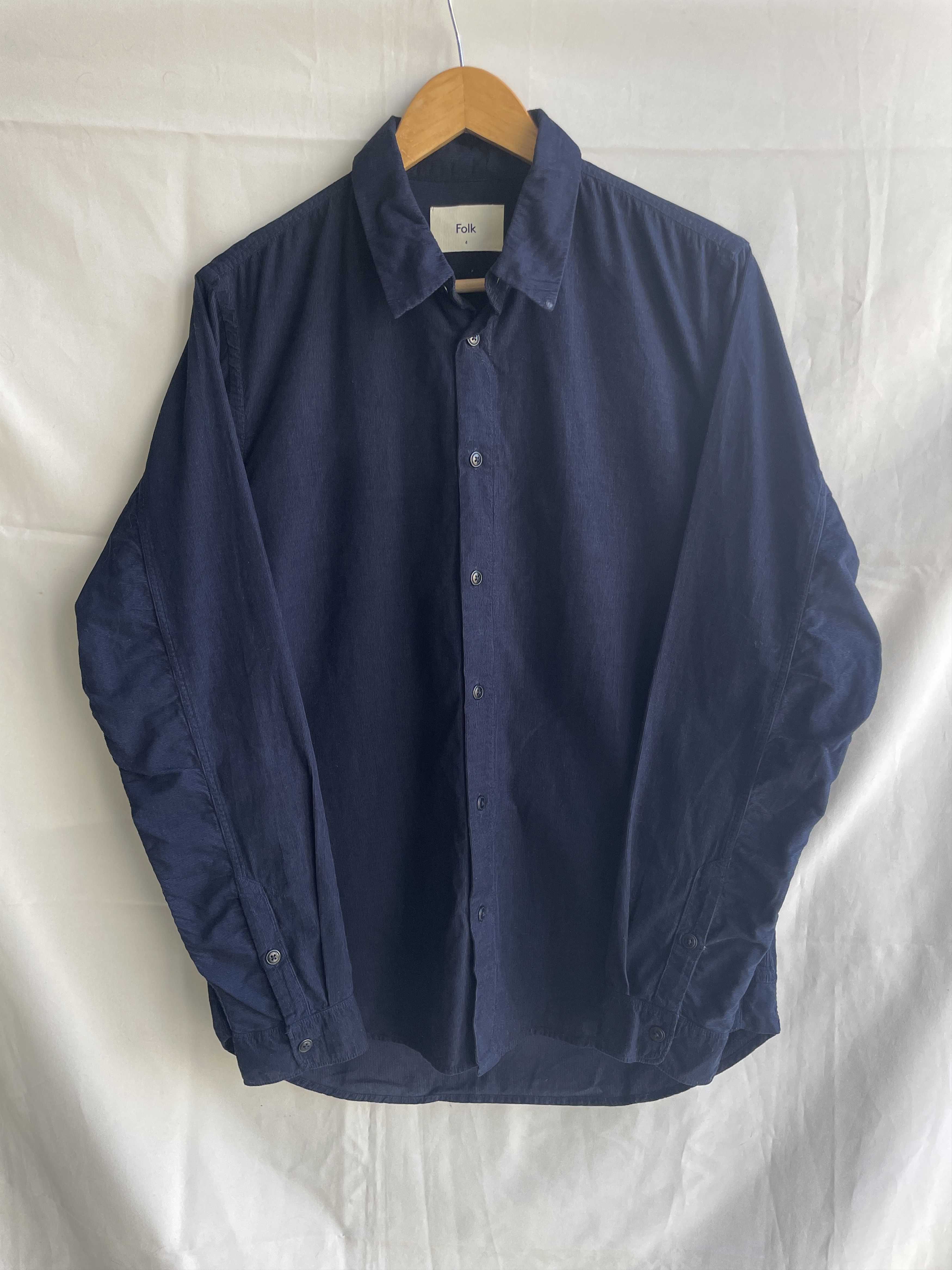 Folk Folk Micro Cord Navy Shirt Size 4 Size US L / EU 52-54 / 3 - 1 Thumbnail