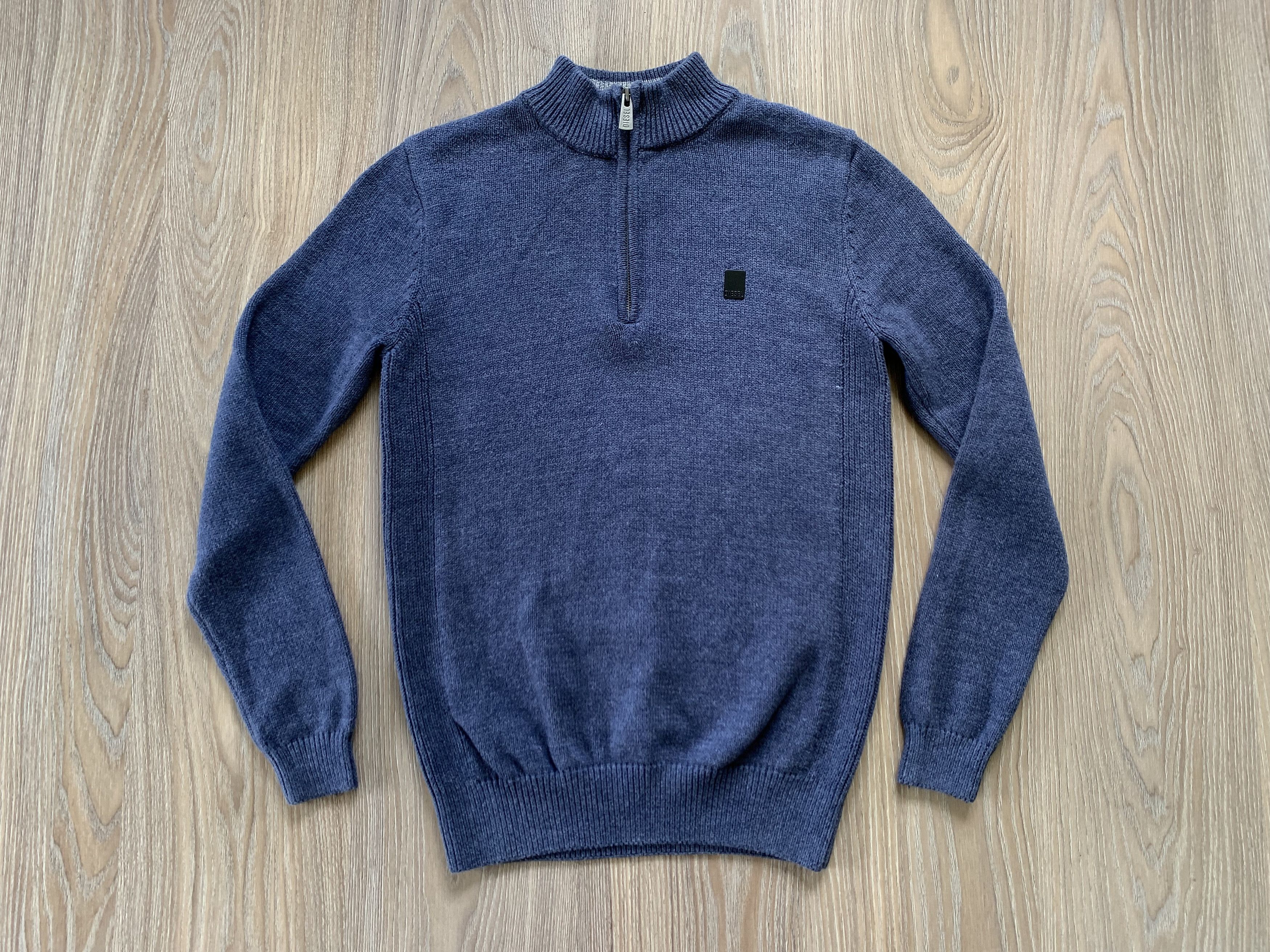 Diesel Diesel Blue Zip Knited Sweater Size US S / EU 44-46 / 1 - 2 Thumbnail