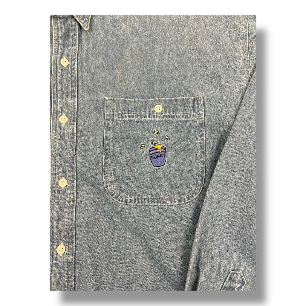 Disney Vintage Disney Oversized Embroidered Denim Front Button Top Size XL / US 12-14 / IT 48-50 - 2 Thumbnail
