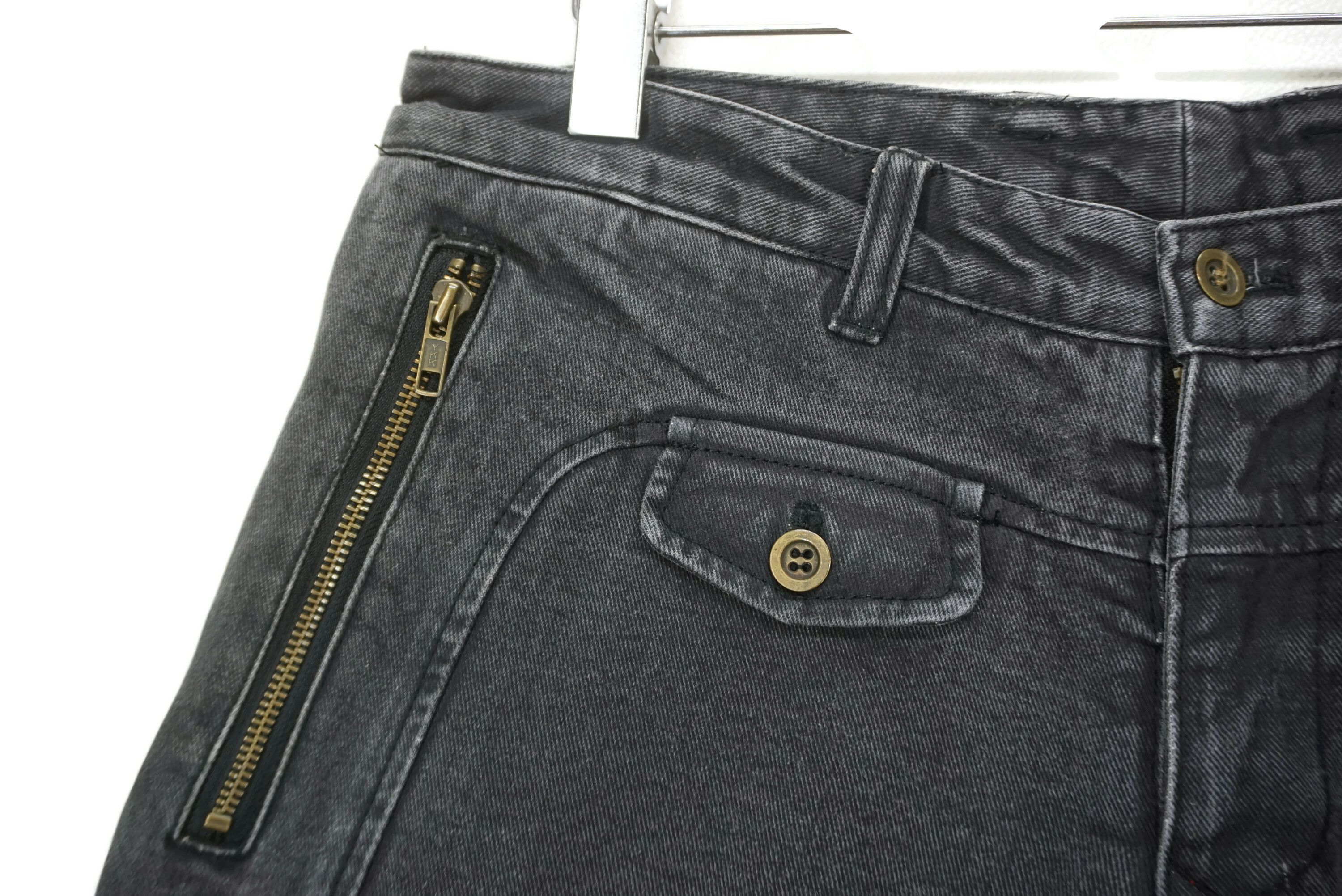 Japanese Brand Comme Ca Ism Jeans fit W33xL29 Low Rise Patchwork Pants Size US 32 / EU 48 - 4 Thumbnail