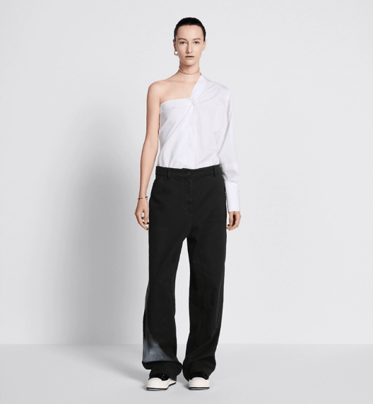 Dior o1w1db11225 427P56 Cargo Pant in Black/White Size 27" / US 4 / IT 40 - 4 Thumbnail