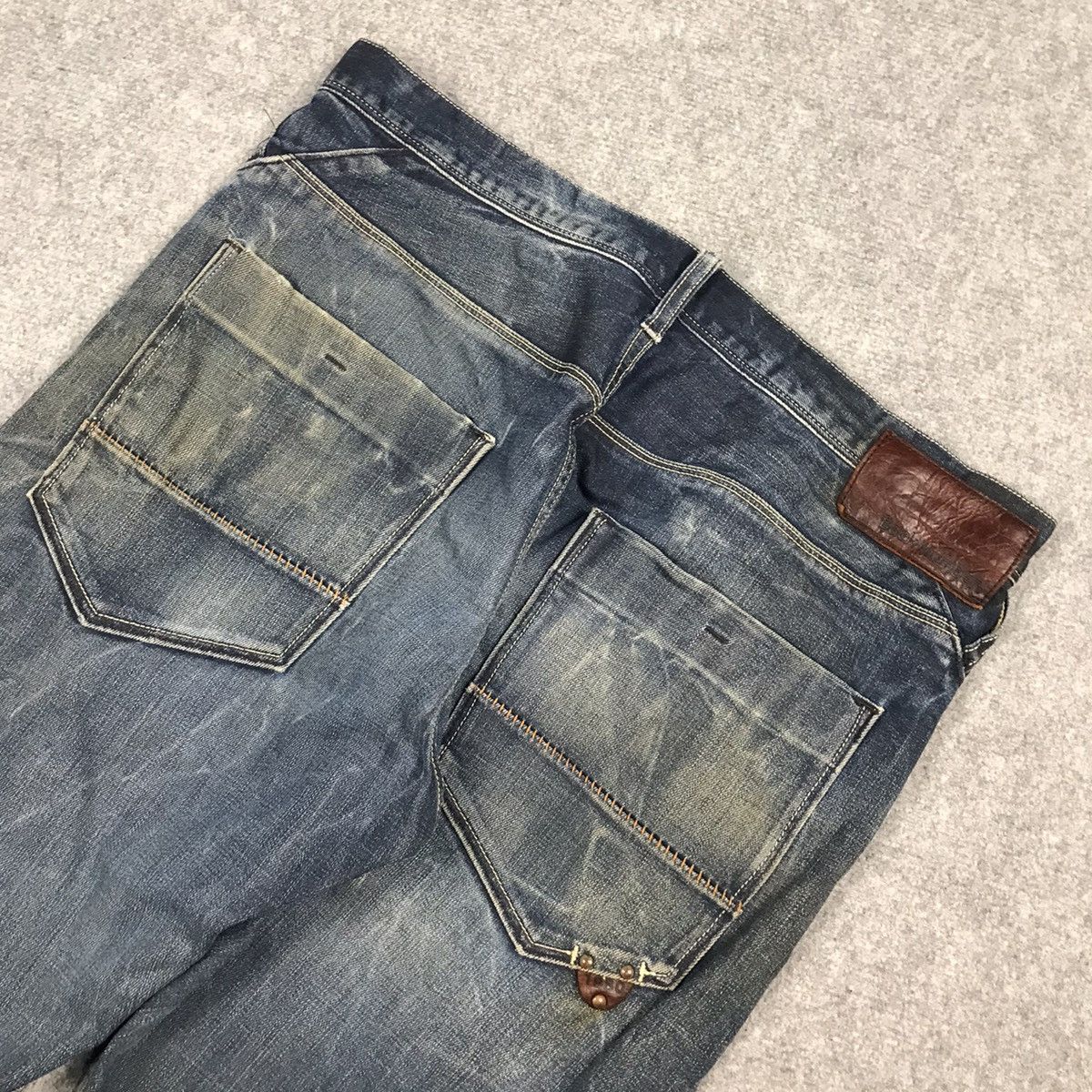 Japanese Brand Distressed Denim Back Number Japan Denim pants Size US 33 - 10 Thumbnail