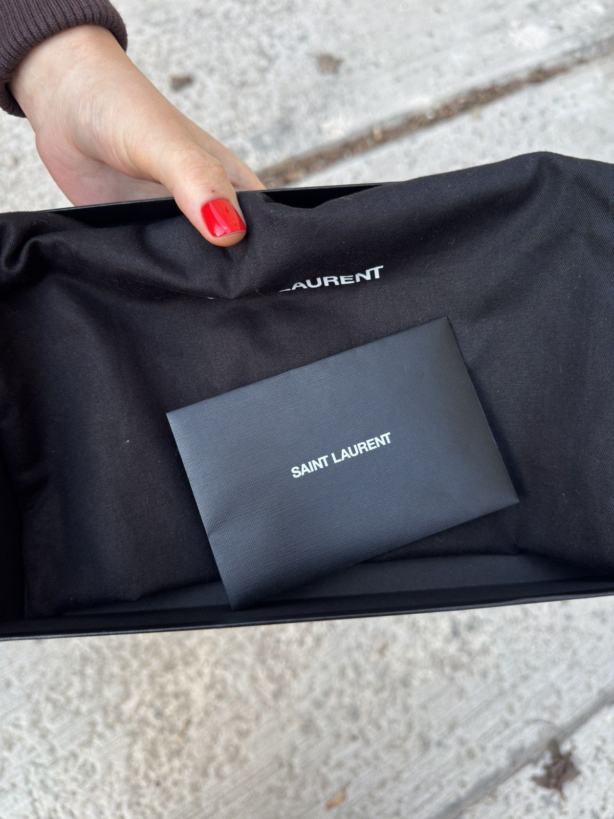 Saint Laurent Paris Saint Laurent Shoulder Black-Grey Bag Size ONE SIZE - 12 Thumbnail
