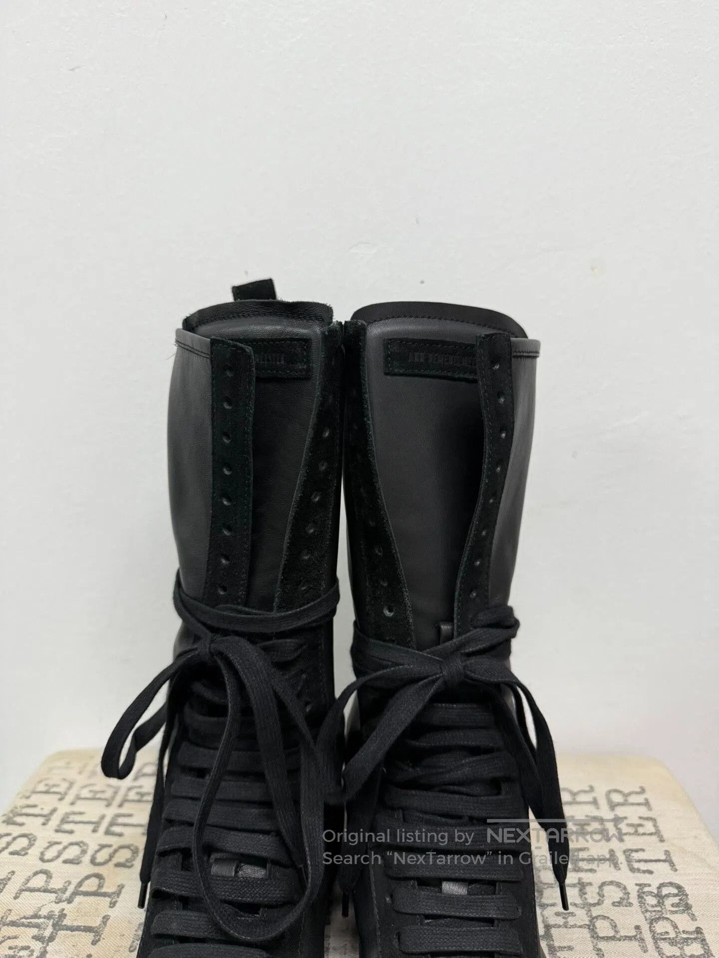 Ann Demeulemeester ann demeulemeester black leather high. Size US 6.5 / EU 39-40 - 2 Thumbnail