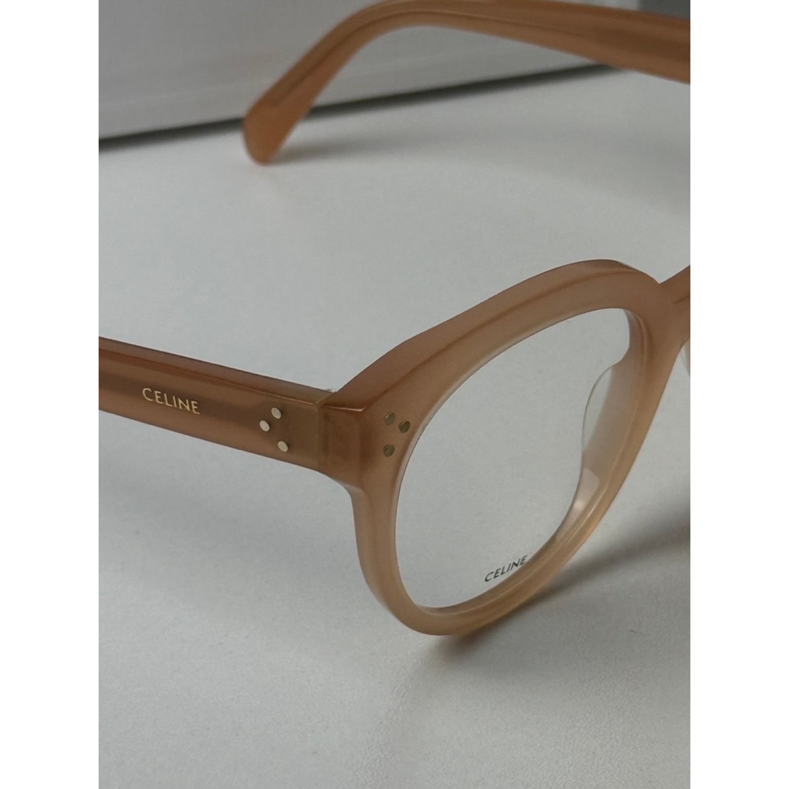 Celine NEW Celine CL50093I Eyeglasses Frames Milky Pink Size ONE SIZE - 8 Thumbnail