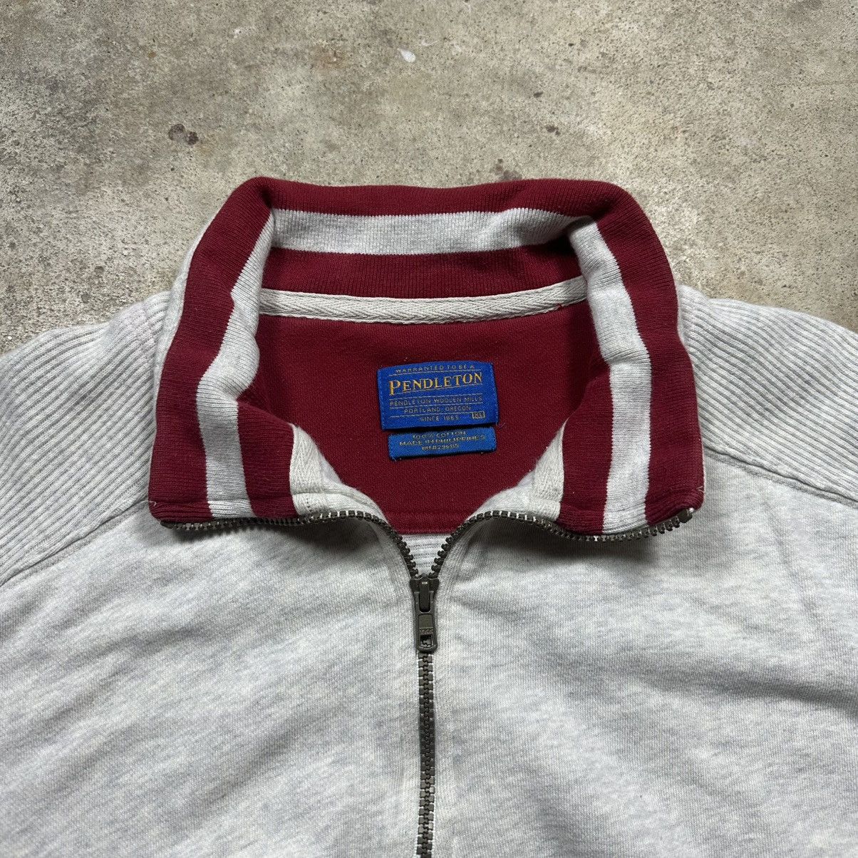 Pendleton Vintage 90s Pendleton Western Cotton Sweater Quarter Zip Size US XL / EU 56 / 4 - 5 Thumbnail
