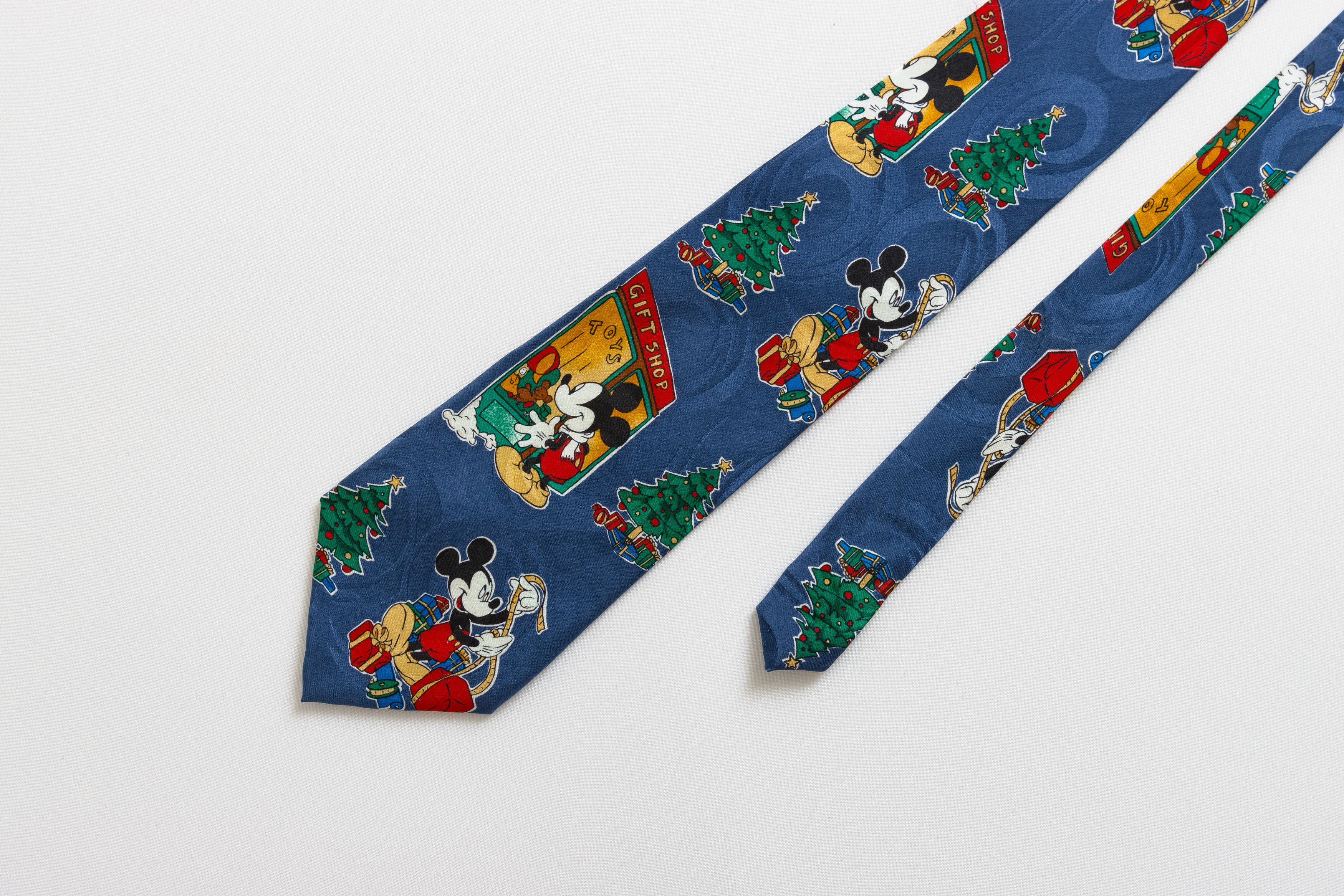 Vintage Mickey Mouse Disney Tie abstract print necktie 014 Size ONE SIZE - 1 Thumbnail