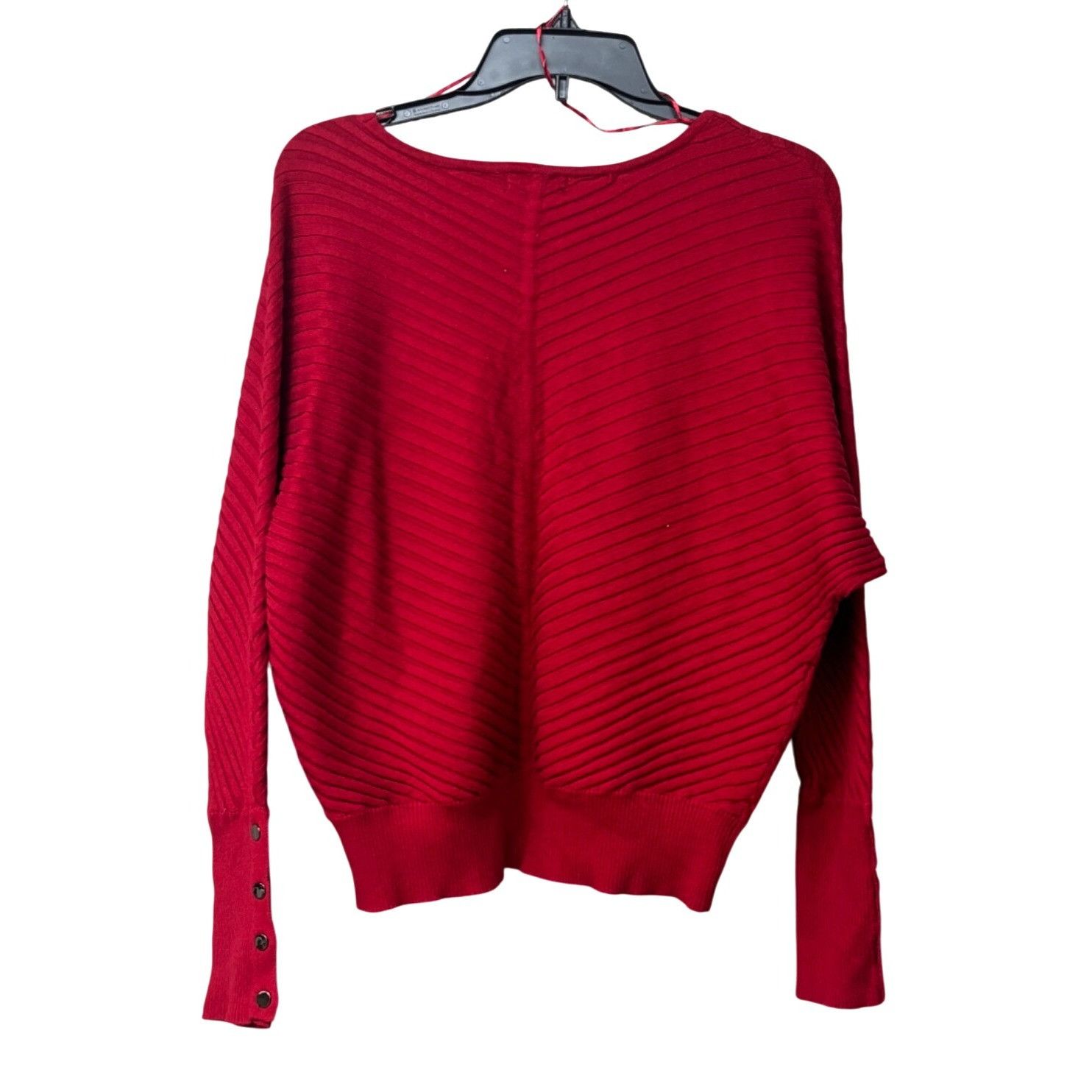 Alfani Alfani Women’s Petite Mitered Ribbed Dolman Sweater, Red, PX Size ONE SIZE - 5 Thumbnail