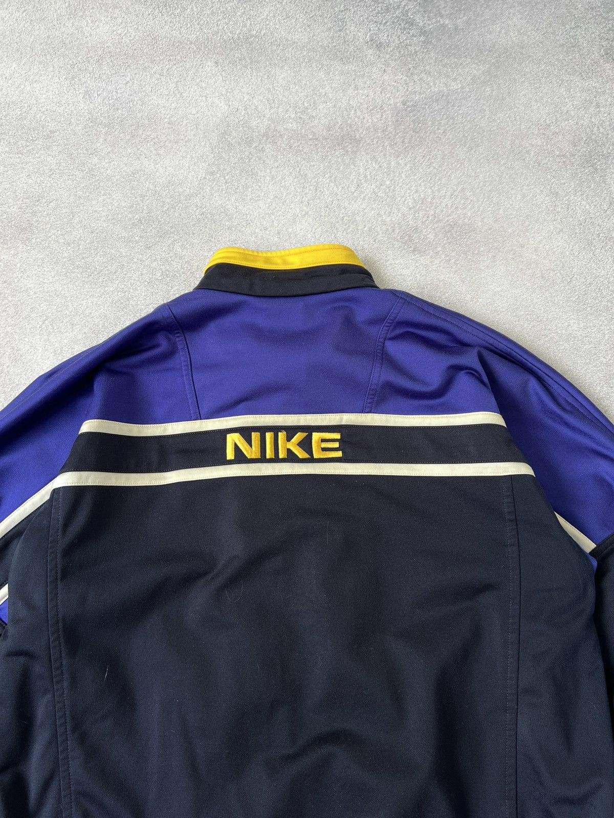 Nike × Vintage Vintage Nike Tracksuit Blue Yellow Retro Style Big Logo Size US S / EU 44-46 / 1 - 14 Thumbnail