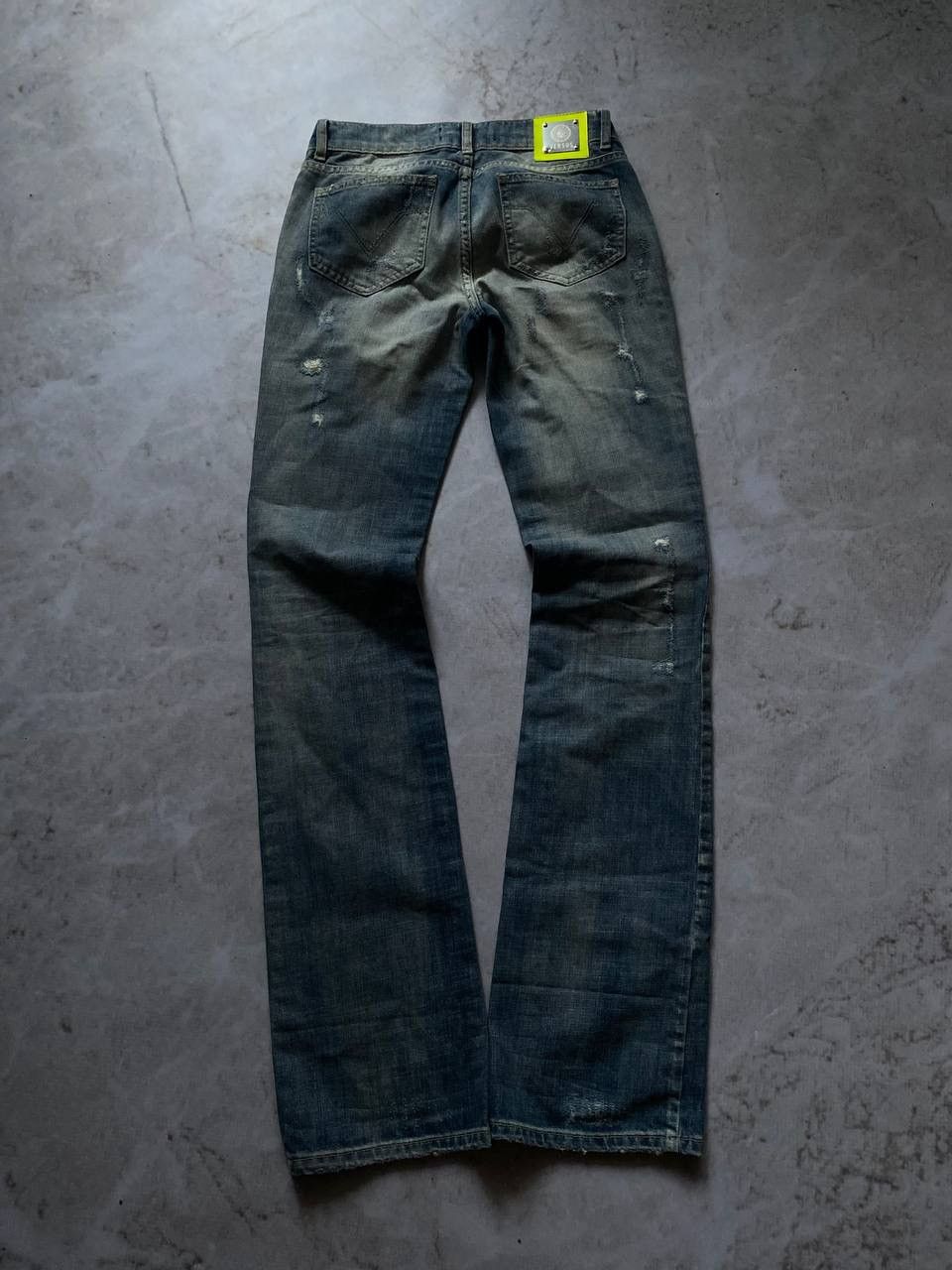 Versace × Versus Versace Vintage Versus Versace Y2K Distressed Jeans Denim Pants Rare Size US 31 - 5 Thumbnail