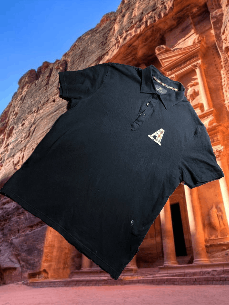 Aquascutum Streetwear T-Shirt Y2K big logo Aquascutum Vintage polos Size US XXL / EU 58 / 5 - 1 Thumbnail