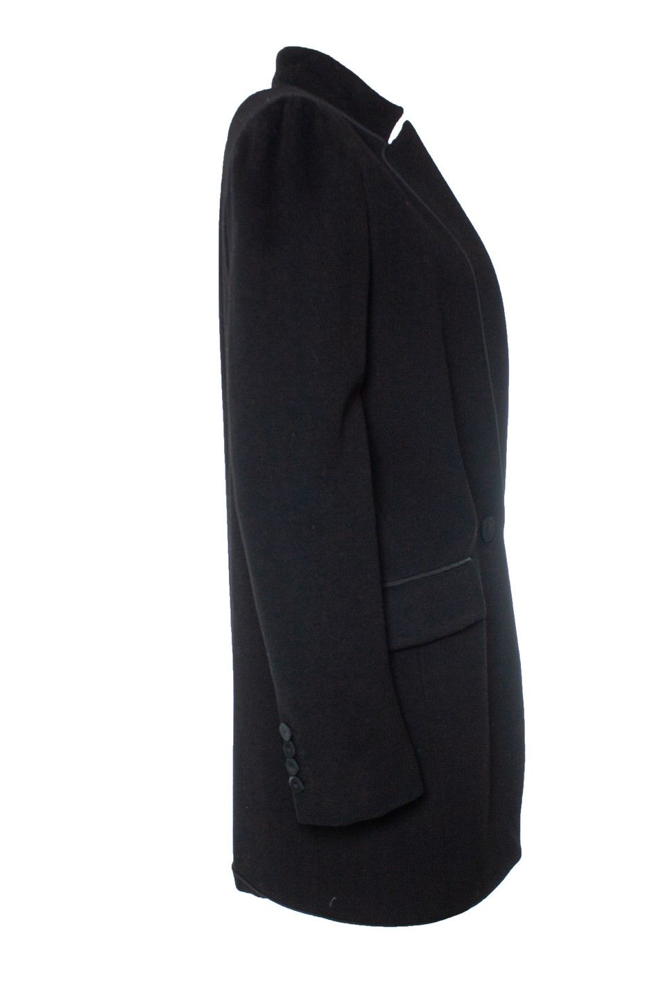 Stella McCartney Stella Mccartney, cashmere wool coat in black Size M / US 6-8 / IT 42-44 - 4 Thumbnail