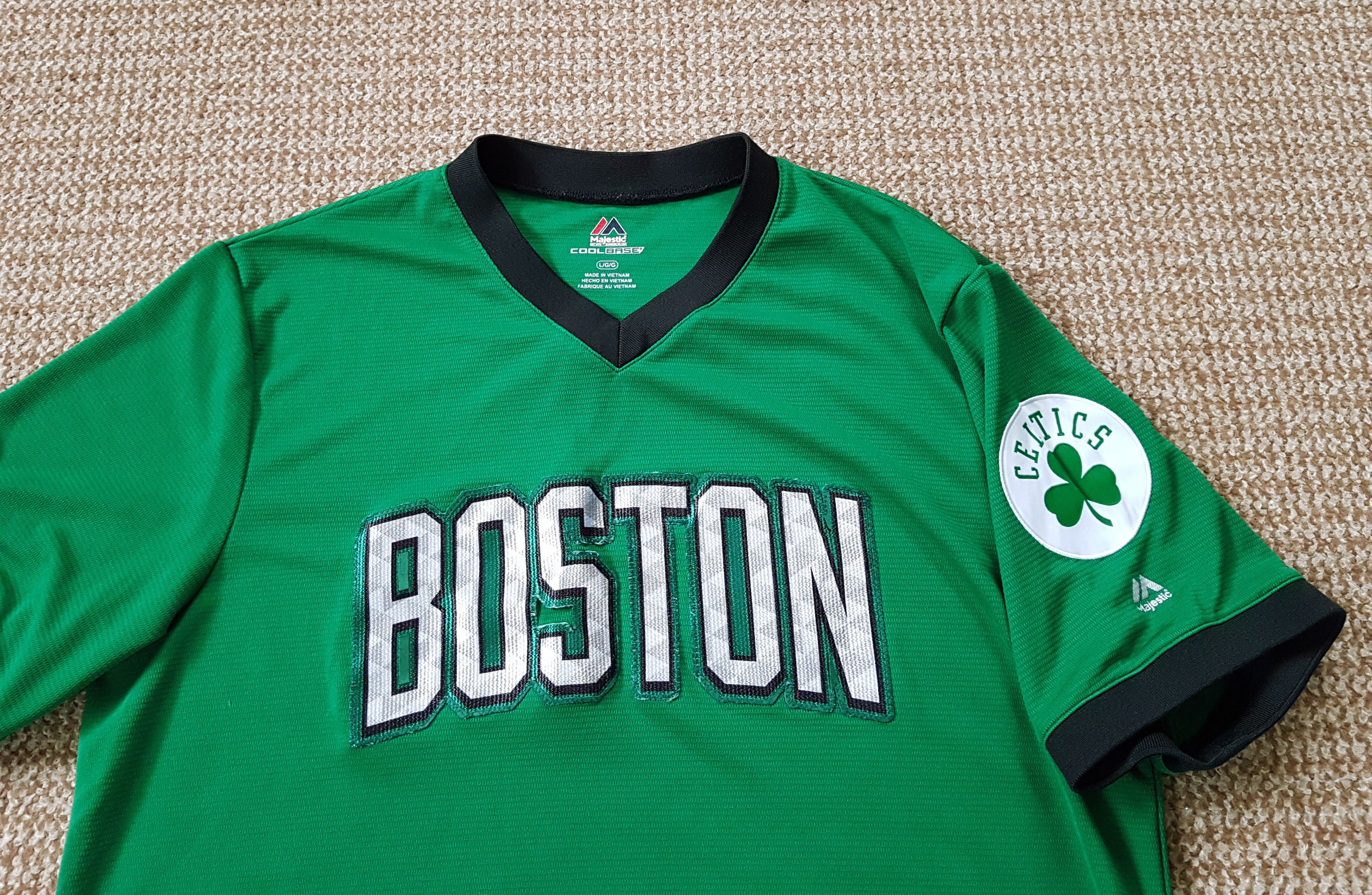 Majestic NBA Boston Celtics Majestic Jersey T Shirt Cool Base sz L Size US L / EU 52-54 / 3 - 2 Thumbnail