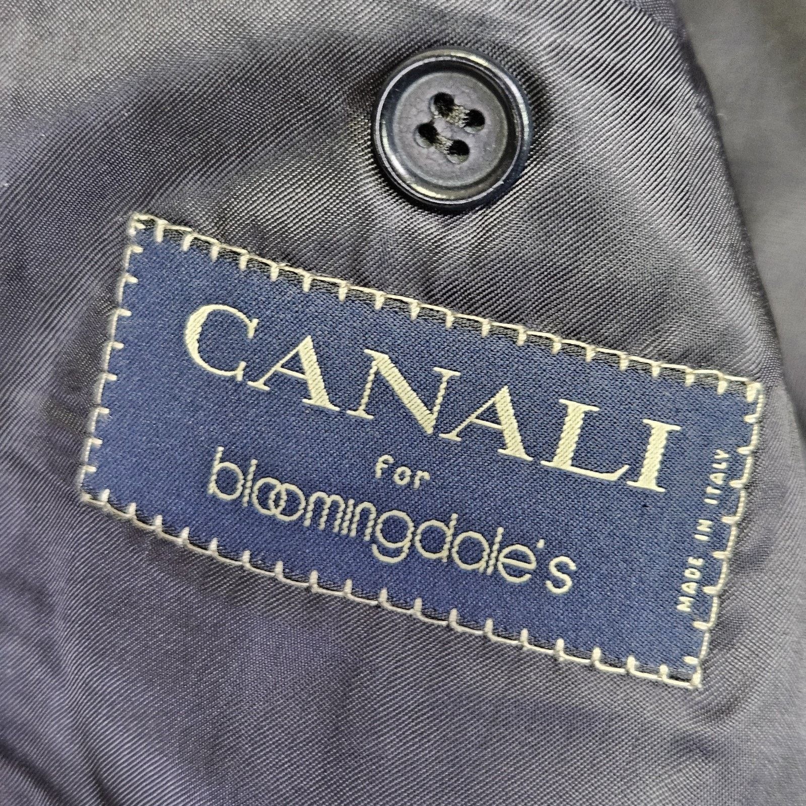 Canali Canali Blazer Black Super 120s Wool Italian Suit Jacket Size 42R - 7 Thumbnail