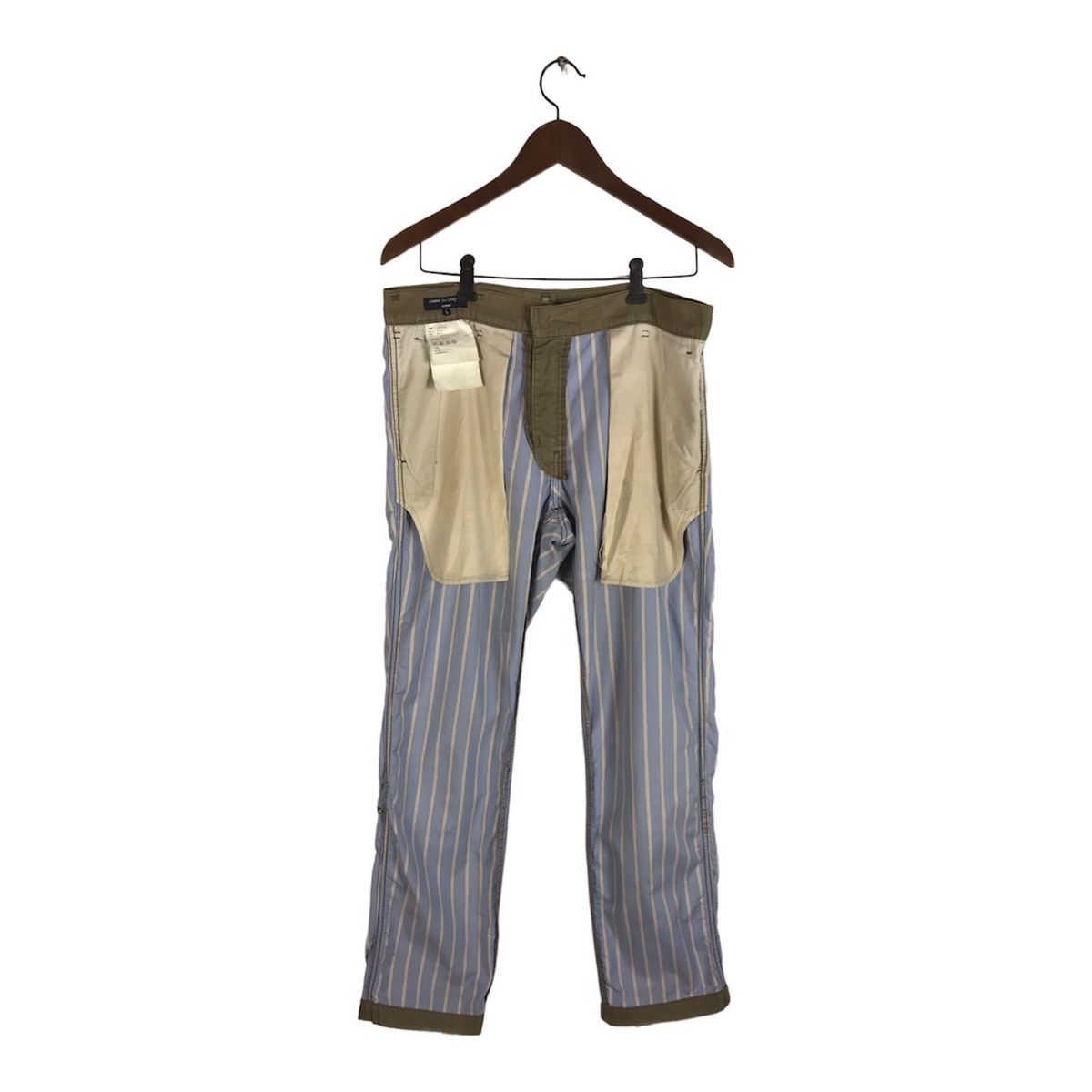 Comme des Garcons Homme AD2005 Comme des Garçons Homme Olive Patina Workwear Trouser Size US 33 - 3 Thumbnail