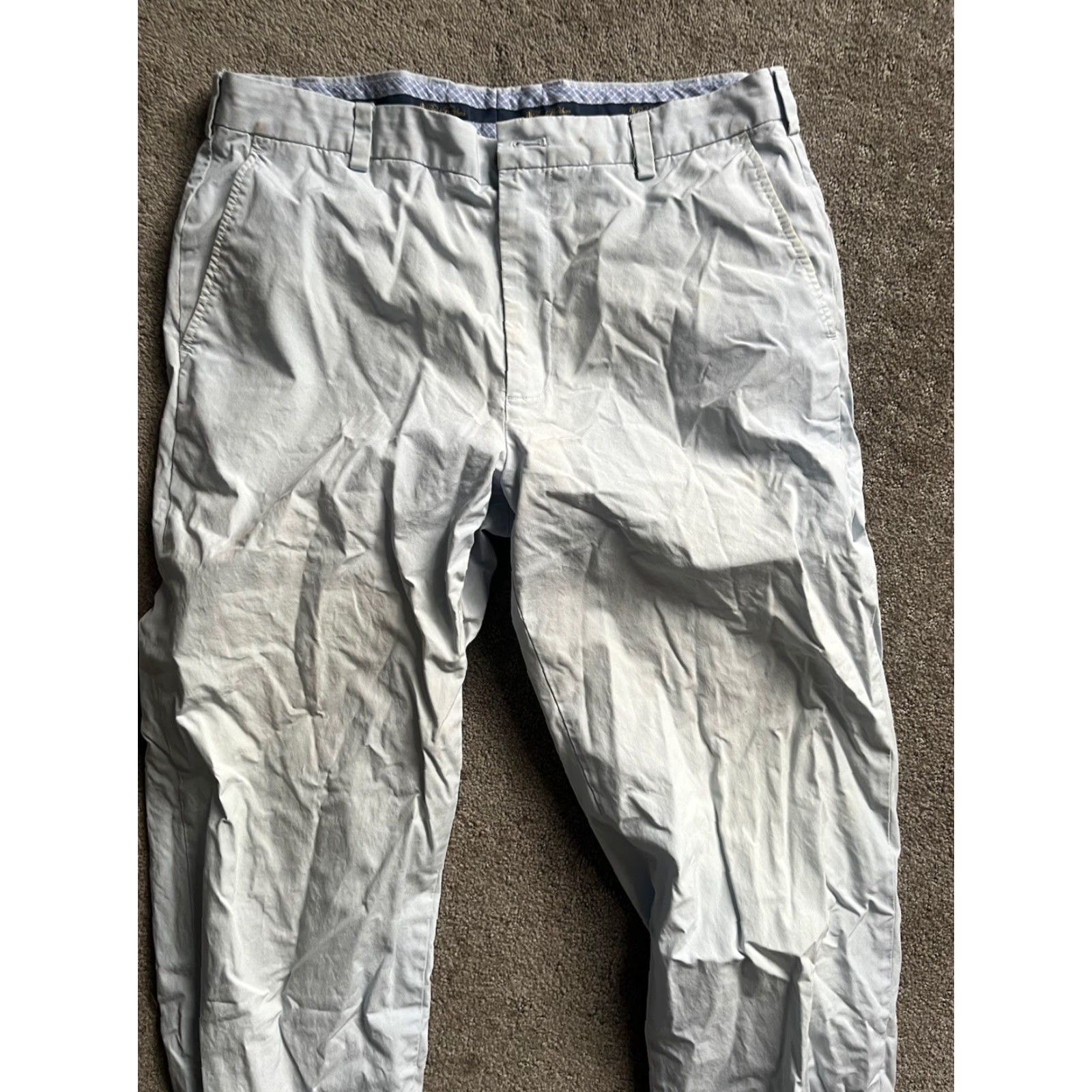 Brooks Brothers Brooks Brothers Chino Pants Regular Fit Men 36x32 Blue Solid Size US 36 / EU 52 - 2 Thumbnail