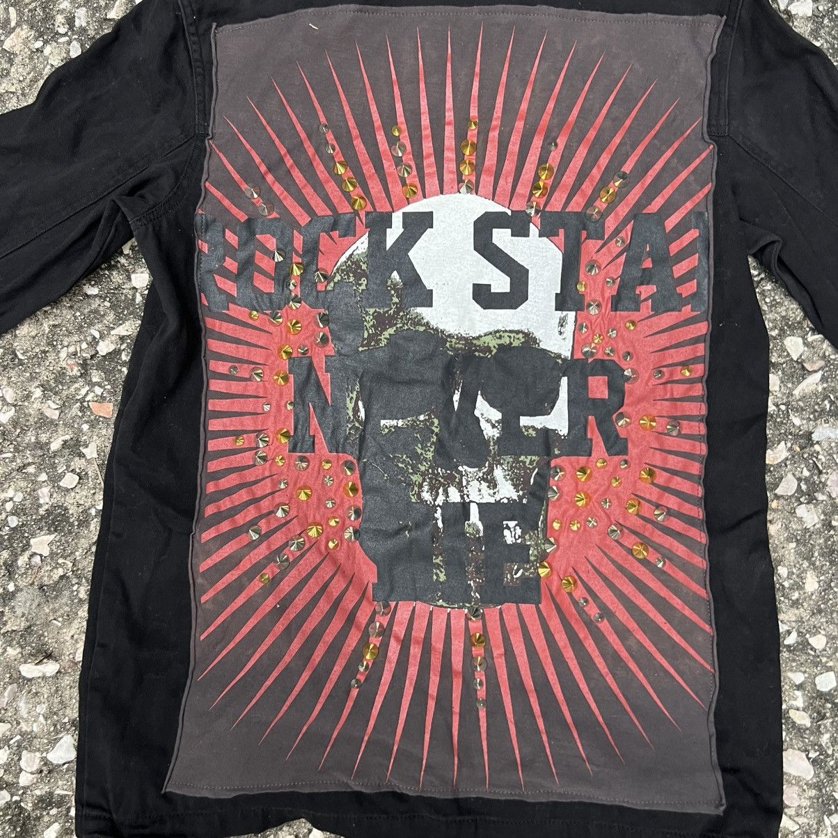 Japanese Brand “CRAZY” STUDDED METAL PUNK US ARMY JACKET Size US S / EU 44-46 / 1 - 12 Thumbnail