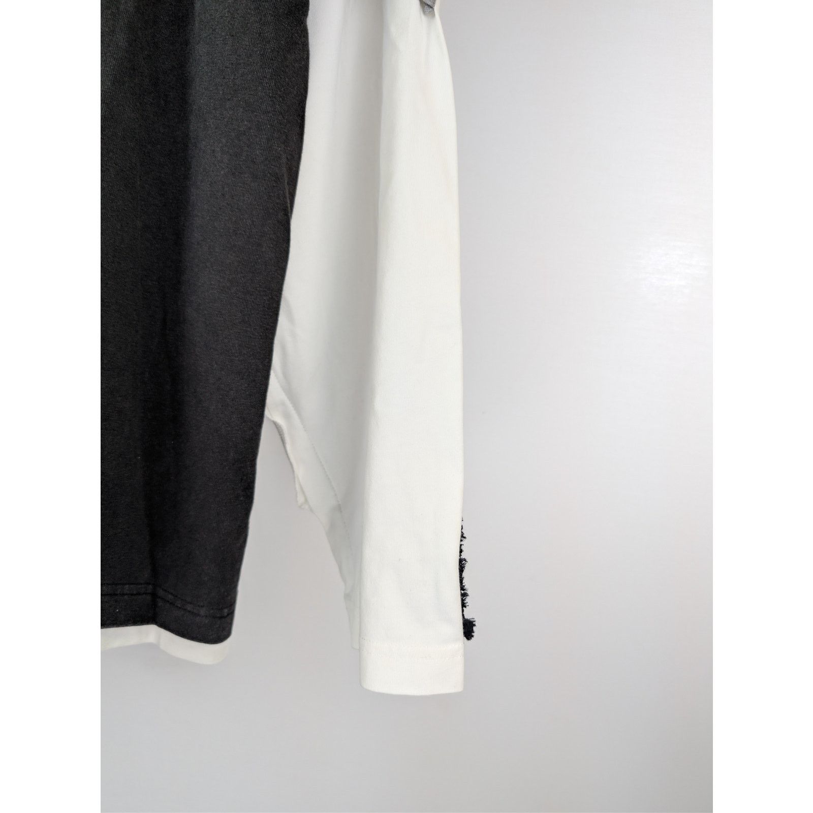 Balenciaga o1rshd1 Cotton Hybride Large Sweater T-Shirt in Black Size US L / EU 52-54 / 3 - 10 Thumbnail