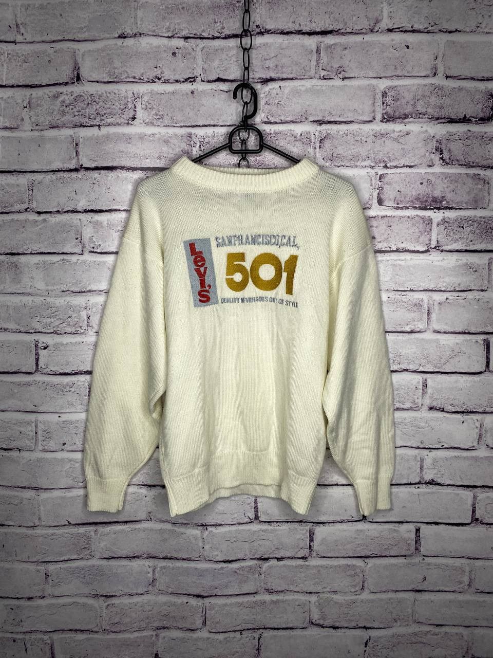 Levi's Vintage Clothing Womens Levi’s Vintage Clothing Sweaters 501 luxury big logo Size S / US 4 / IT 40 - 1 Thumbnail