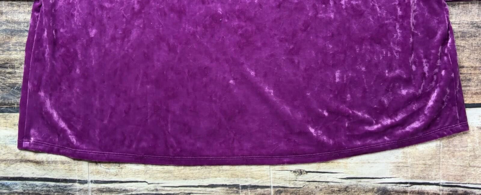 J. Jill J Jill Top Women's XL Velour 3/4 Sleeve Blouse Velvet Purple Size XL / US 12-14 / IT 48-50 - 6 Thumbnail