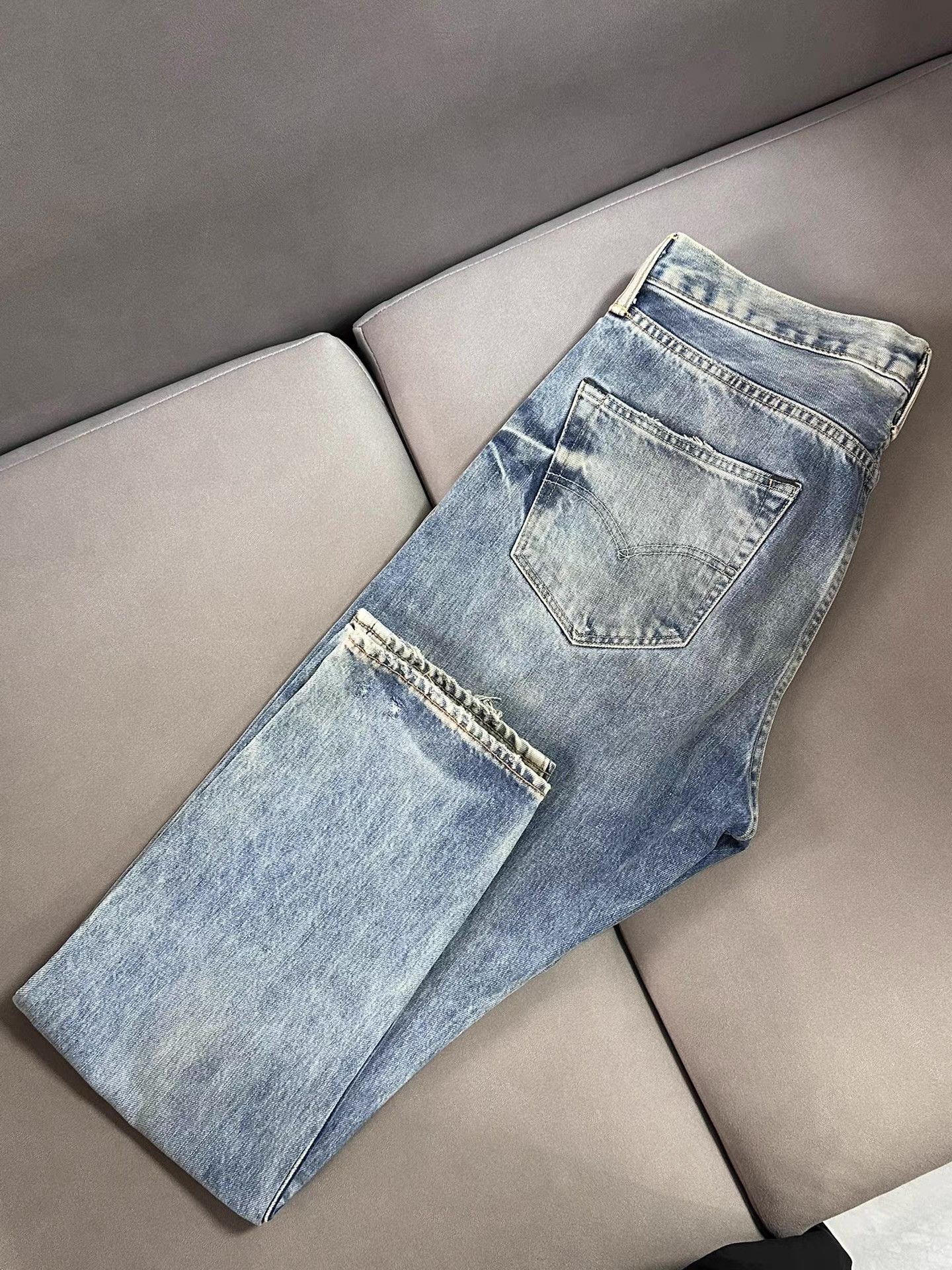 Levi's Levi's 501CT Mud-Dyed Distressed Jeans Ｑ20 Size US 36 / EU 52 - 6 Thumbnail