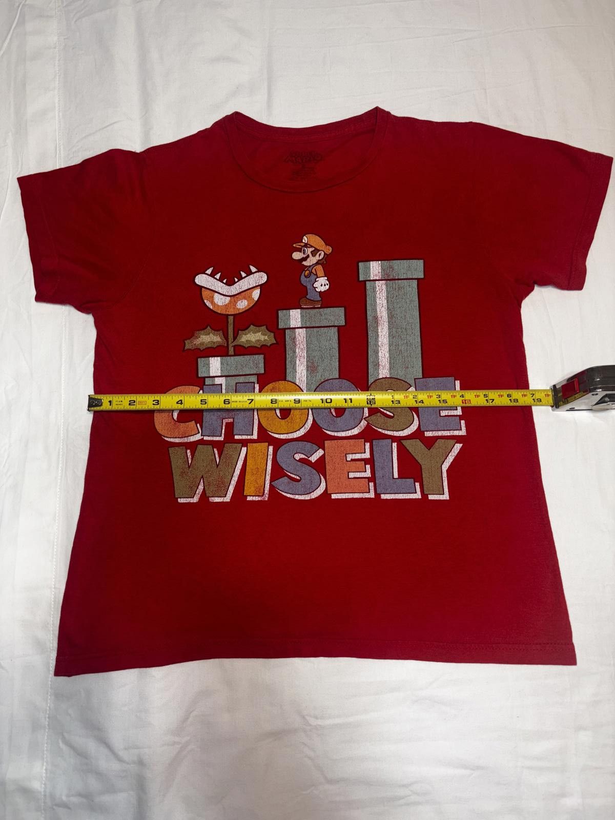 Designer Classic Super Mario Choose Wisely T-Shirt Size US S / EU 44-46 / 1 - 12 Thumbnail