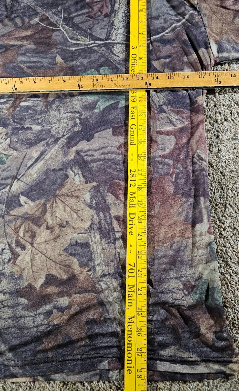 Designer Men's L Rynoskin Mossy Oak Camo Mock Neck Insect Body Armor Size ONE SIZE - 6 Thumbnail