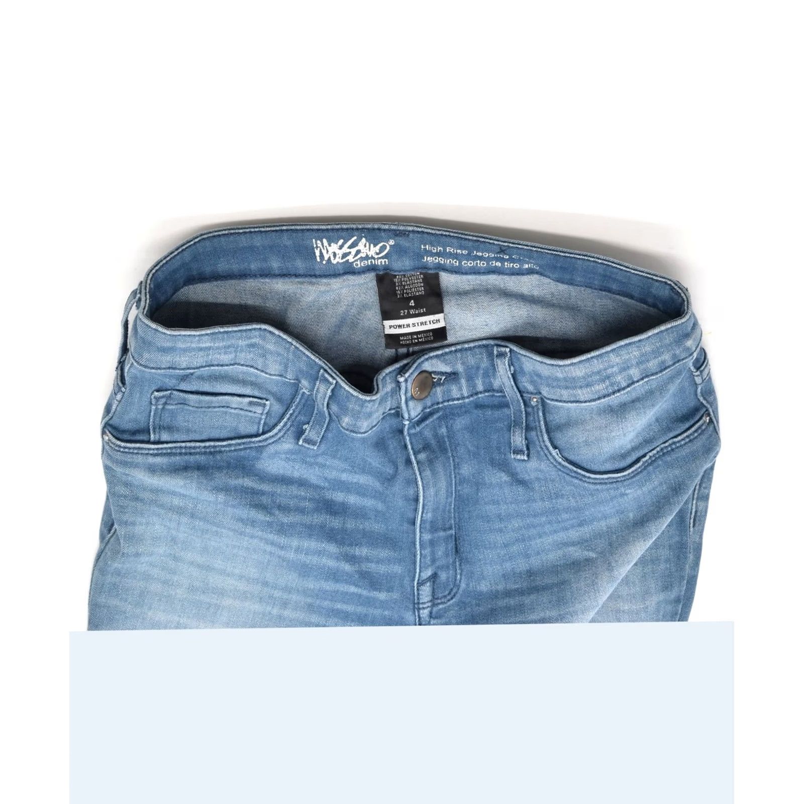 Mossimo MOSSIMO Womens High Rise Jegging Jeans Small W27 L25 Blue Cotton Size 28" / US 6 / IT 42 - 3 Thumbnail