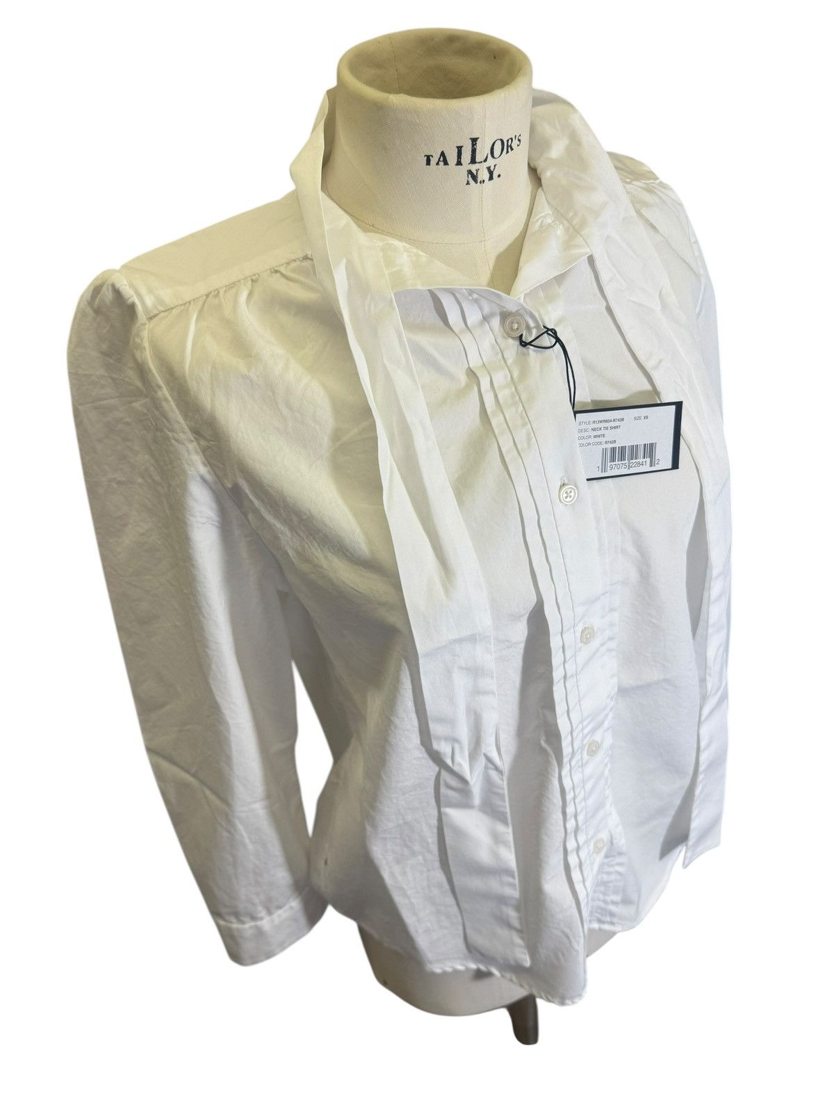 R13 R13 NICK TIE SHIRT / WHITE / XS / RRP.845€ Size XS / US 0-2 / IT 36-38 - 10 Thumbnail