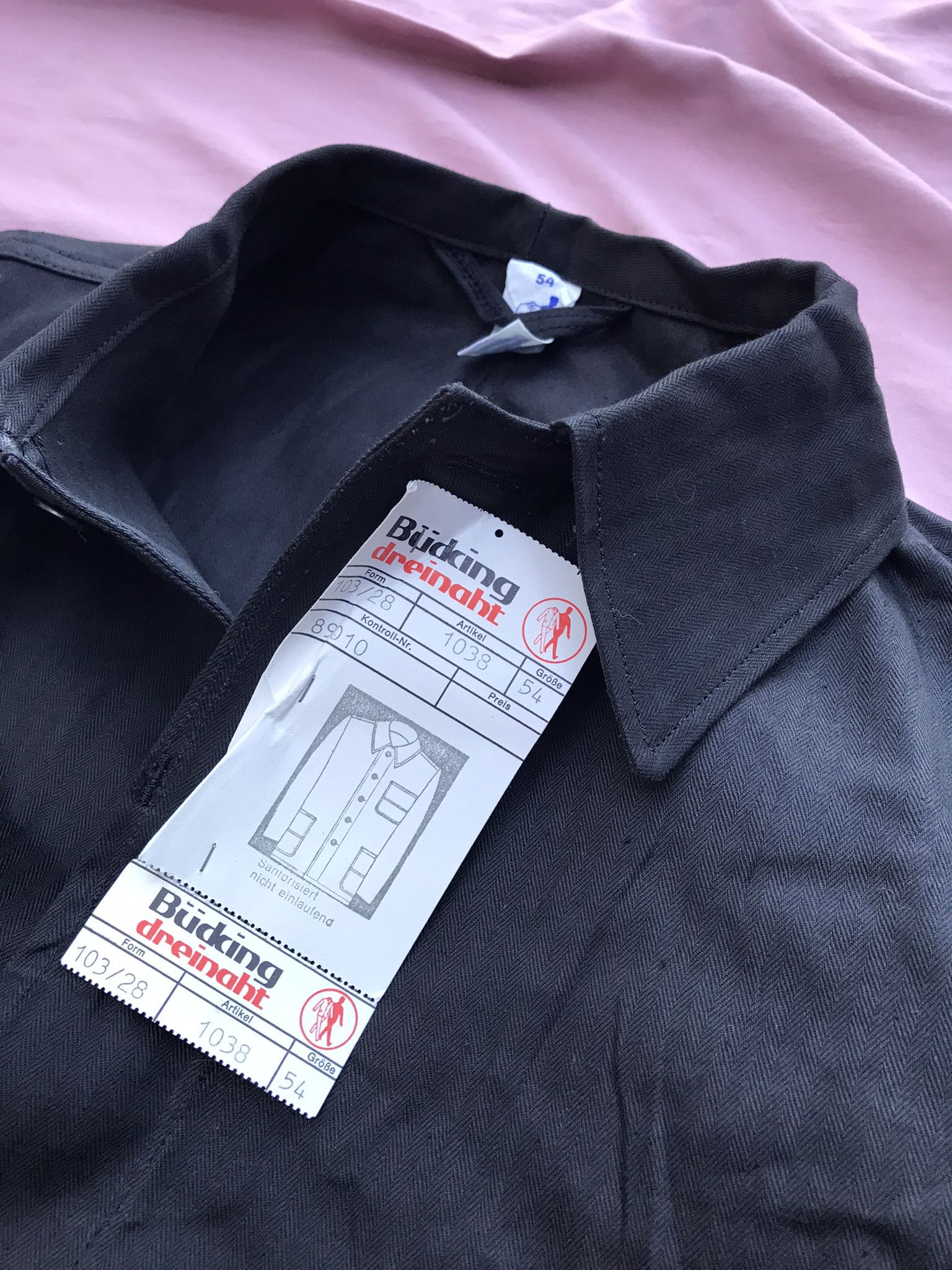 Other RARE NWT BLACK HBT MOLESKIN CHORE JACKET Size US L / EU 52-54 / 3 - 1 Thumbnail