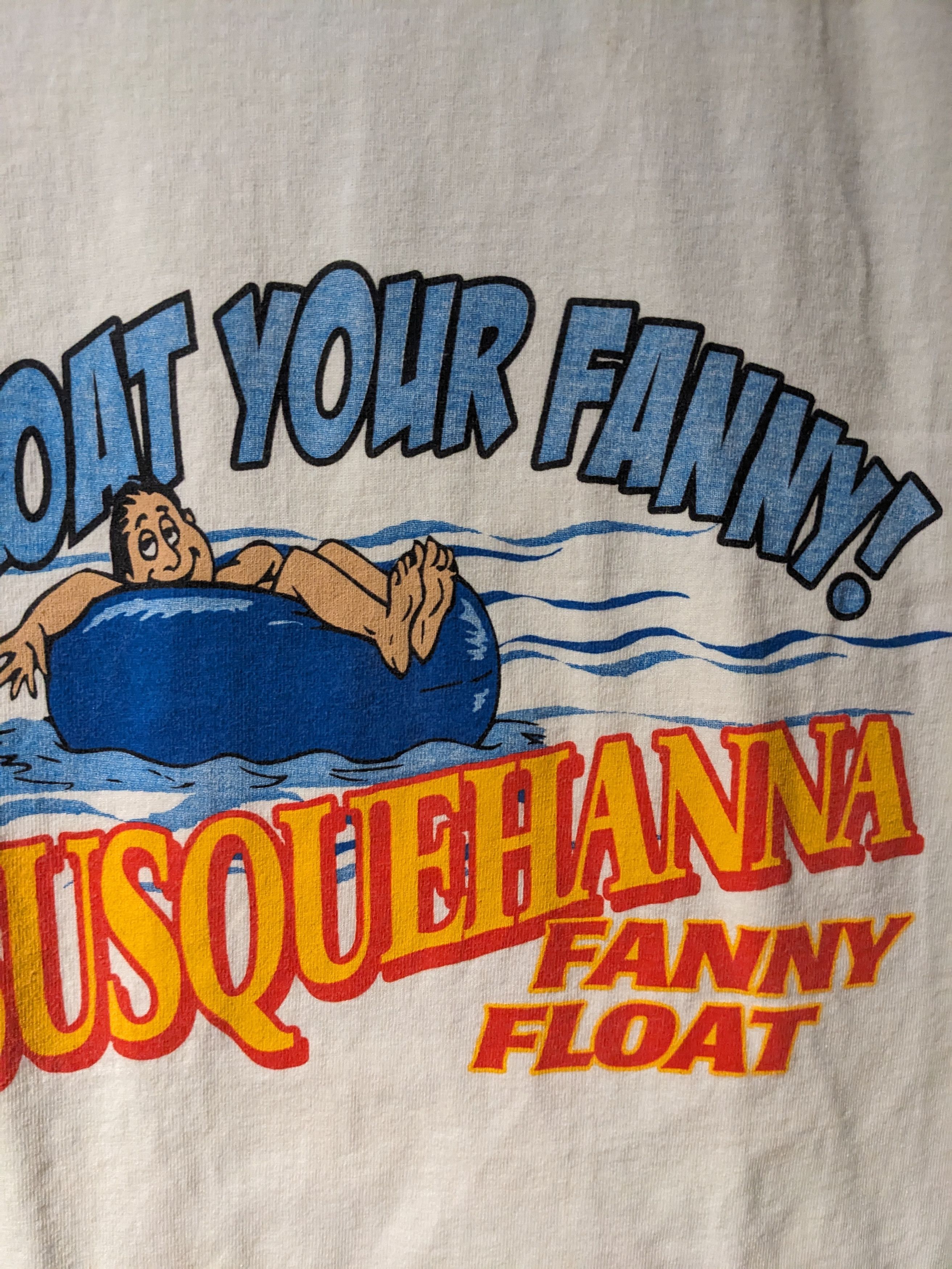 Vintage Vintage Y2K Susquehanna River Float Your Fanny T-Shirt Size US M / EU 48-50 / 2 - 2 Thumbnail