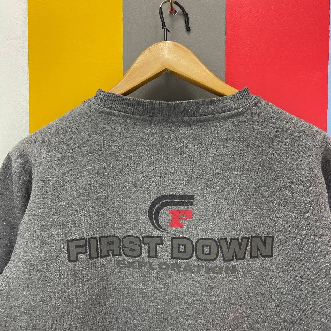 Other FIRST DOWN Crew Neck Sweatshirt #2641/26 Size US M / EU 48-50 / 2 - 2 Thumbnail