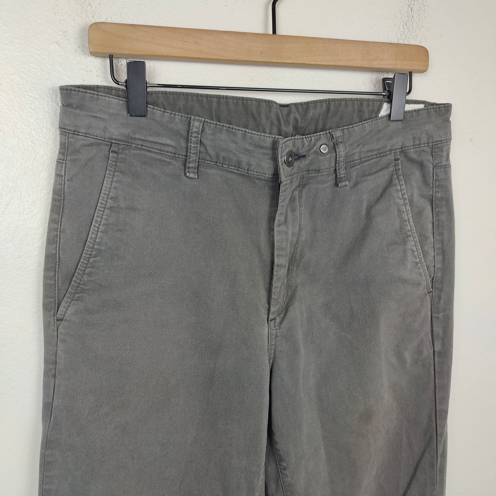 Rag & Bone Rag & Bone Chino Pants Mens 31 Gray Slim Fit Casual Size US 31 - 2 Thumbnail