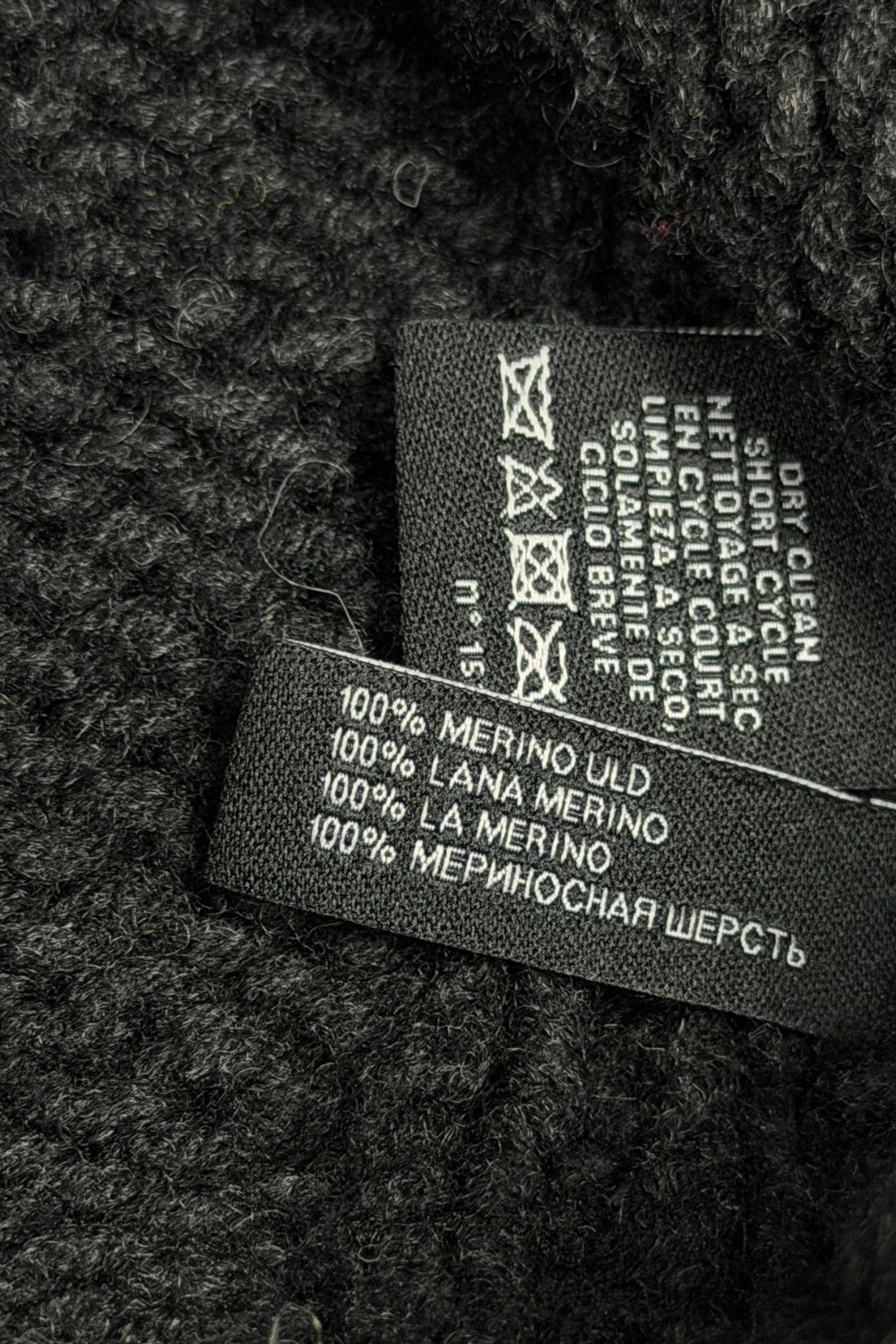 Ralph Lauren Black Label Ralph Lauren 100% Merino Wool Cropped Knit Sweater Charcoal Size M / US 6-8 / IT 42-44 - 5 Thumbnail