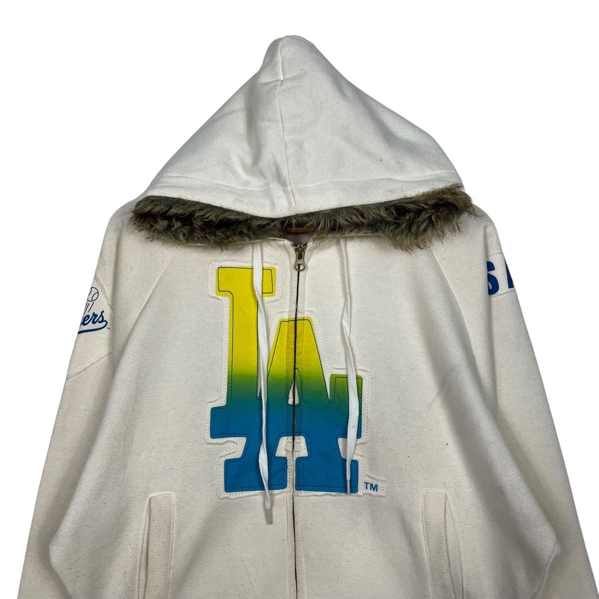 MLB Los Angeles Dodgers Baseball Zipper Hoodie Size M / US 6-8 / IT 42-44 - 2 Thumbnail