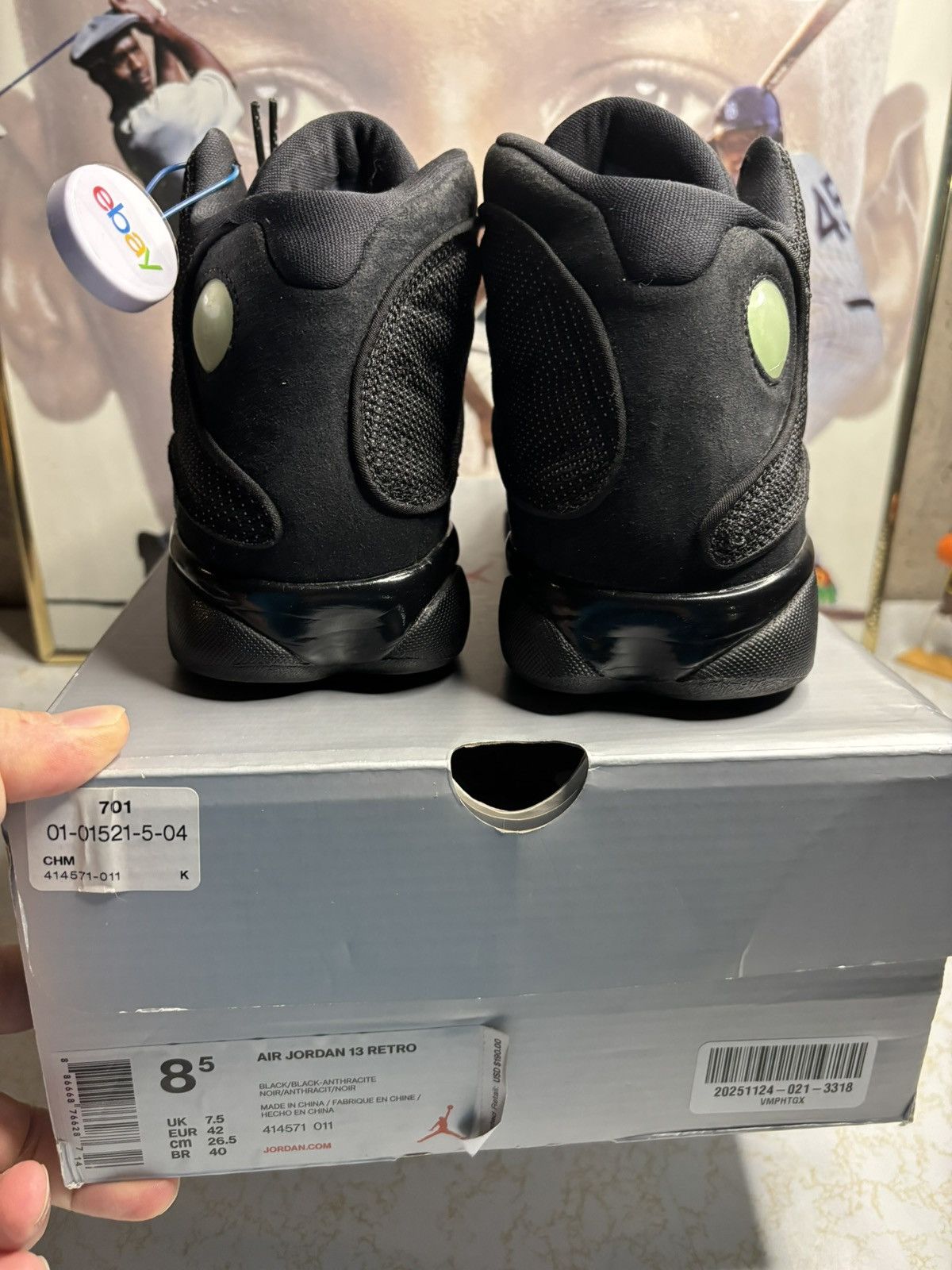 Jordan Brand Jordan Retro 13 ‘black cat’ Size US 8.5 / EU 41-42 - 7 Thumbnail