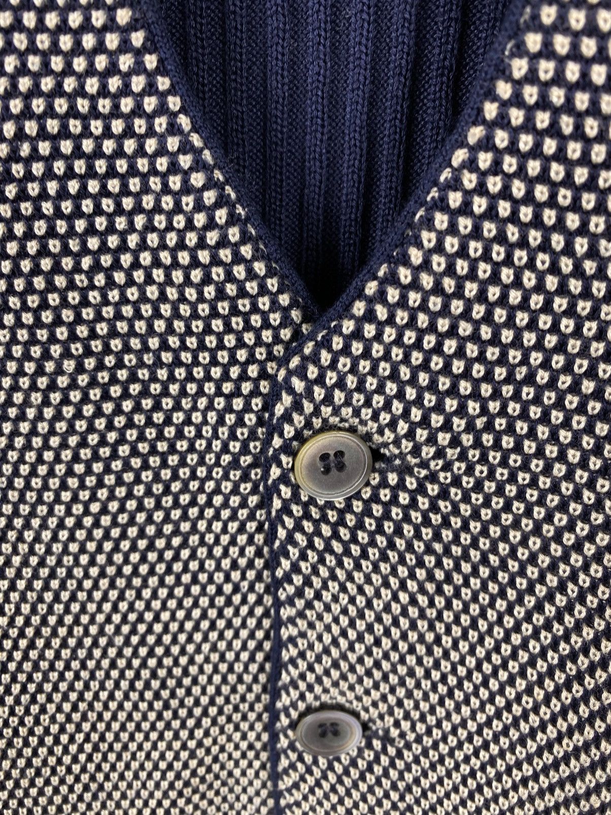 Lardini Lardini Cotton Knit Gilet Structured Vest Button Up size 50 Size US M / EU 48-50 / 2 - 4 Thumbnail