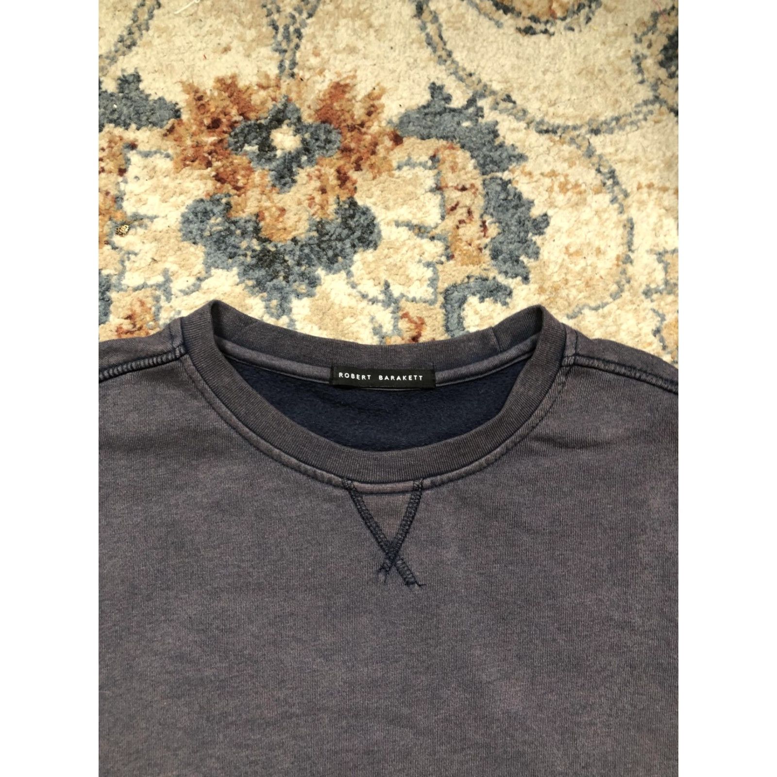 Vintage Robert Barakett Sweatshirt Mens Large Gray Fleece Crewneck Pullover Solid Size US L / EU 52-54 / 3 - 2 Thumbnail