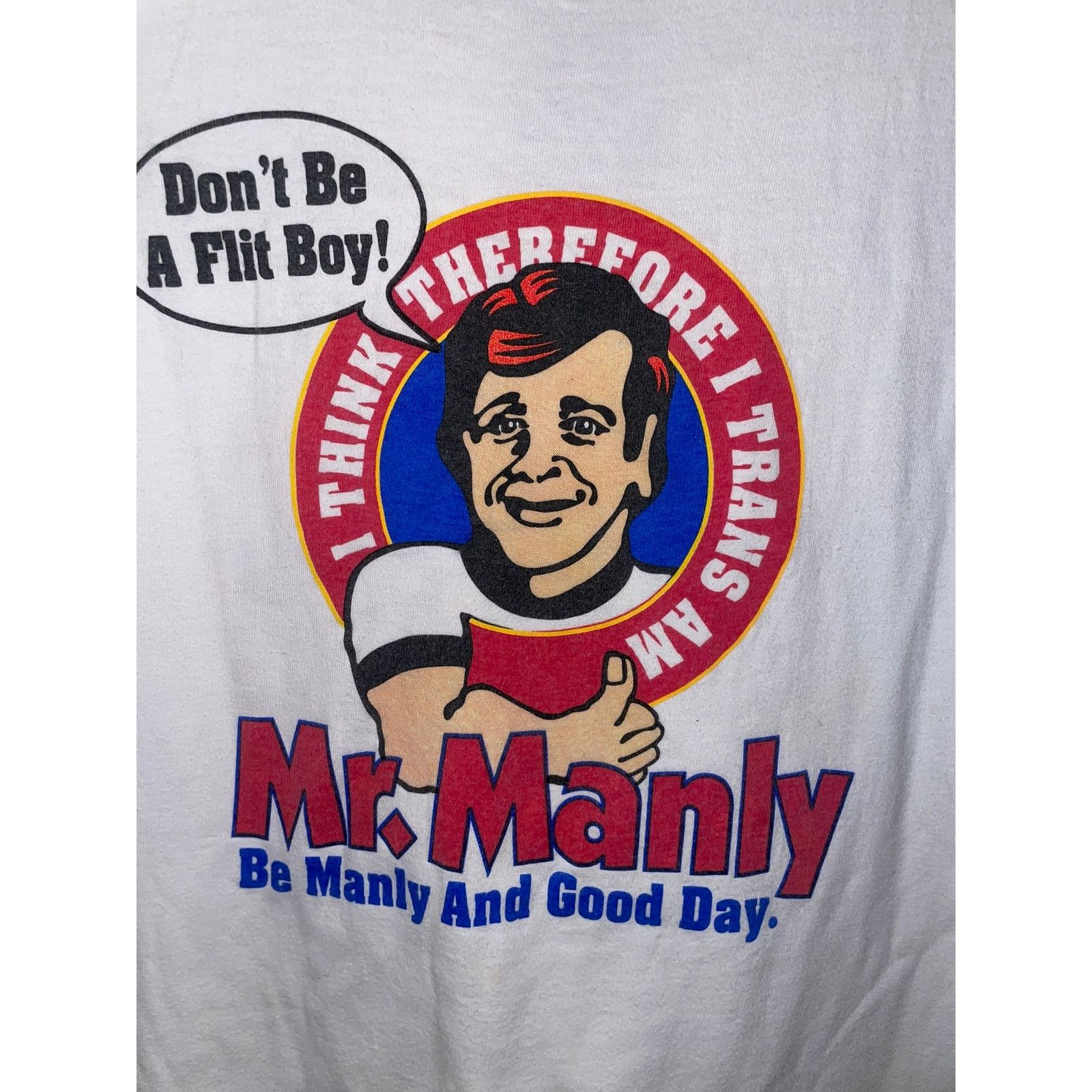 Hanes 90s Vintage Mr Manly Shirt Tour No Flit Boys Comedy Radio XL Size US XL / EU 56 / 4 - 2 Thumbnail