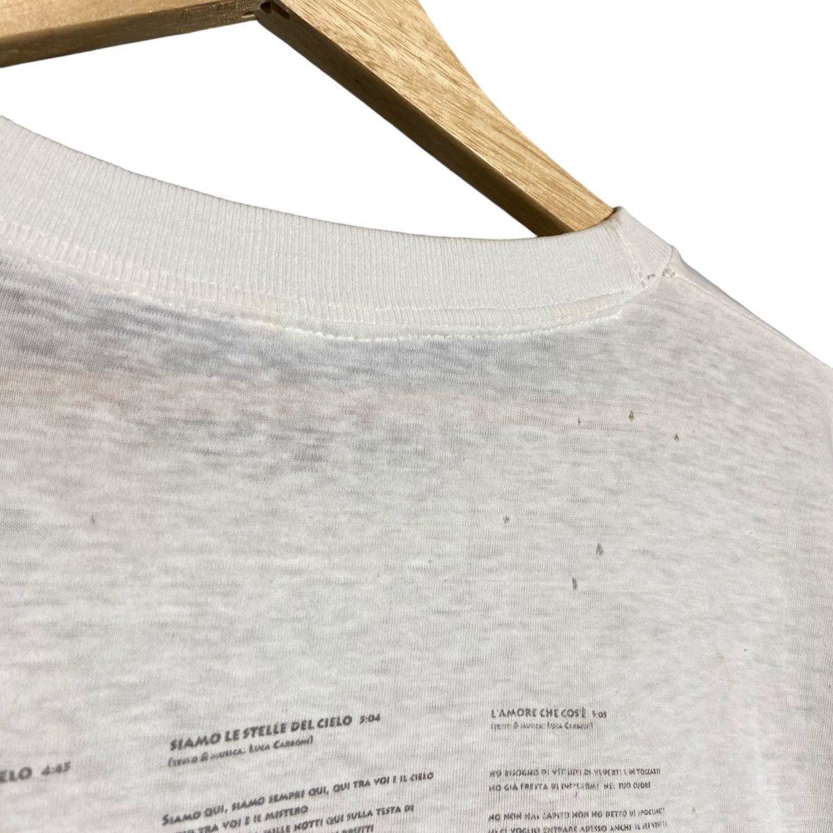 Band Tees × Vintage Vintage 90s Luca Carboni Tour Band Tee Size US L / EU 52-54 / 3 - 12 Thumbnail